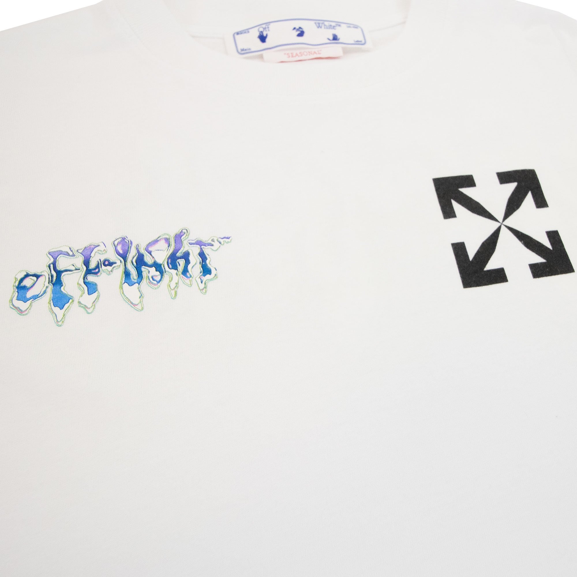 Off White 90s Liquid Slim S/s T Shirt White/black