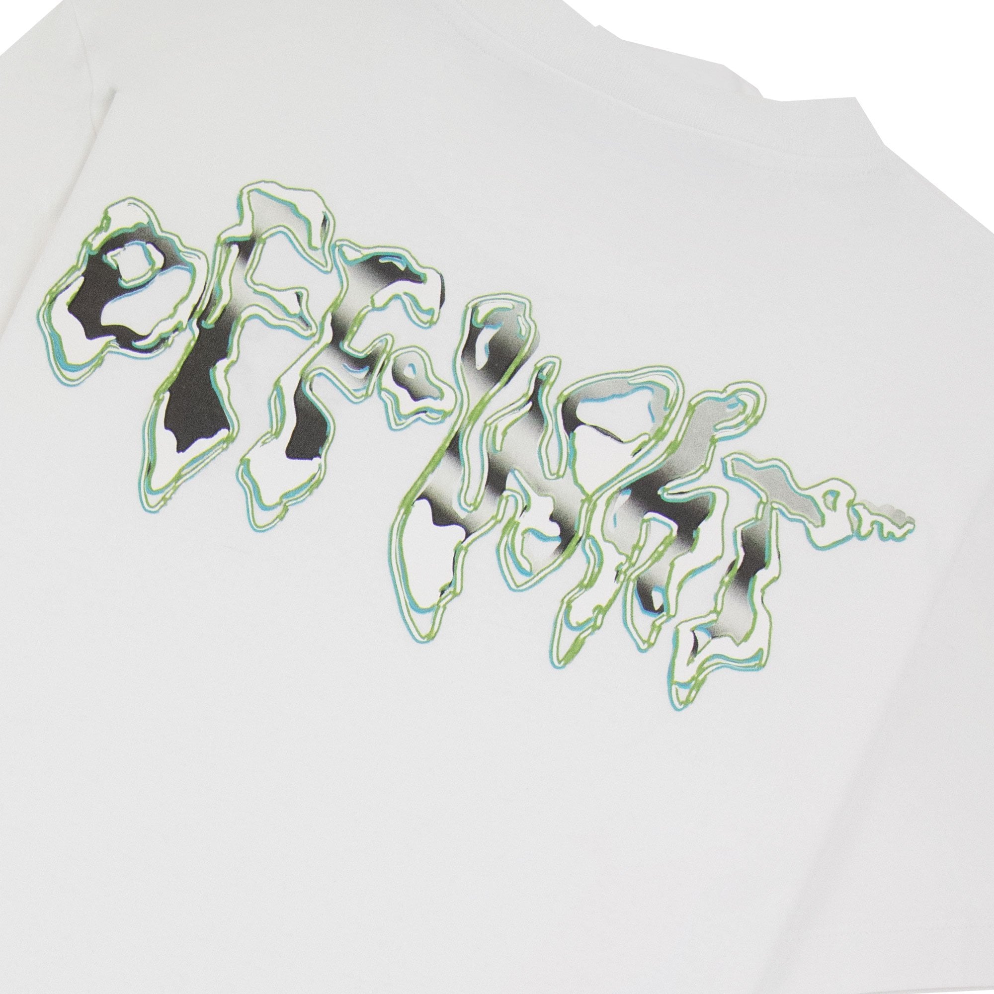 Off White 90s Liquid Slim S/s T Shirt White/black