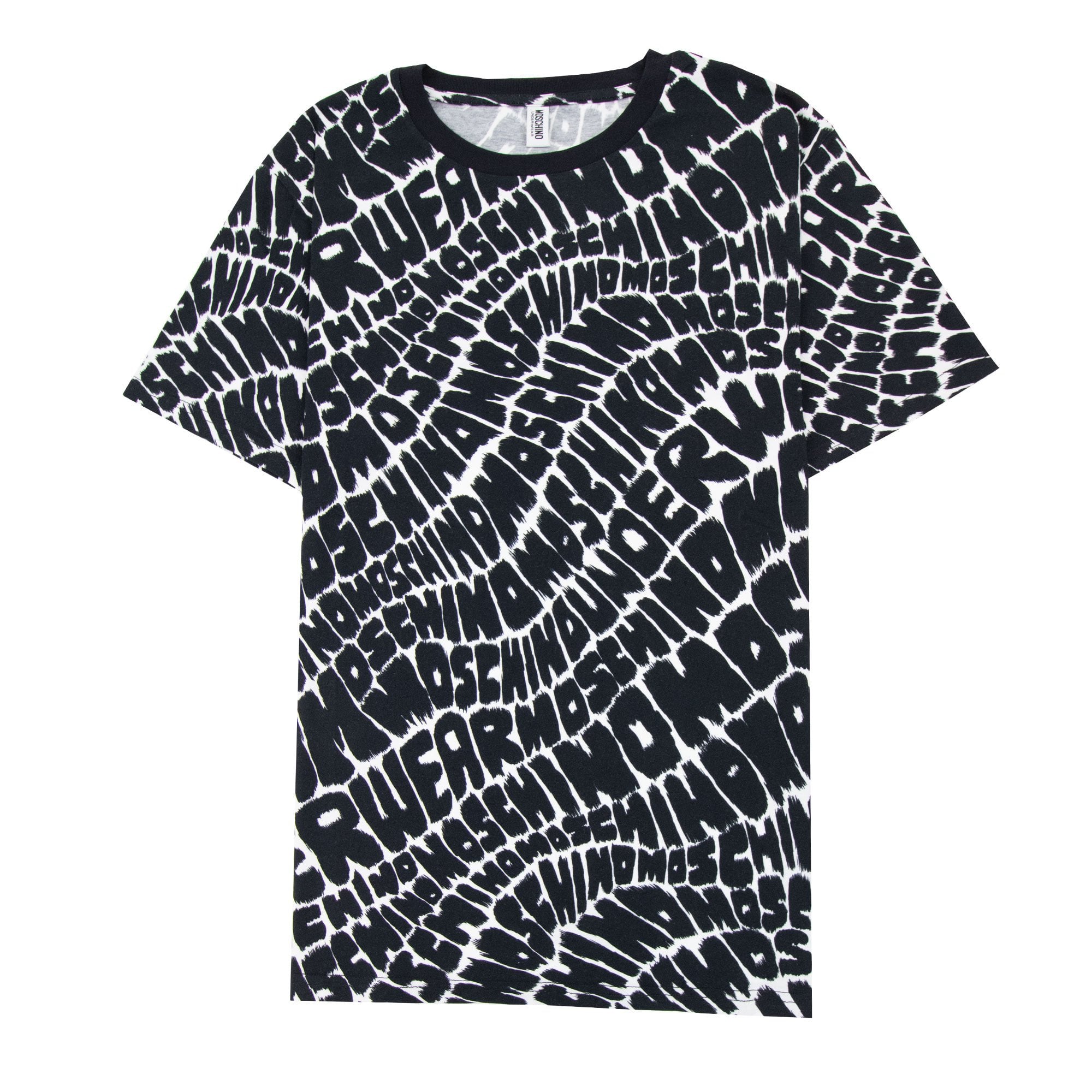 Moschino Underwear All Over Logo T-shirt Black