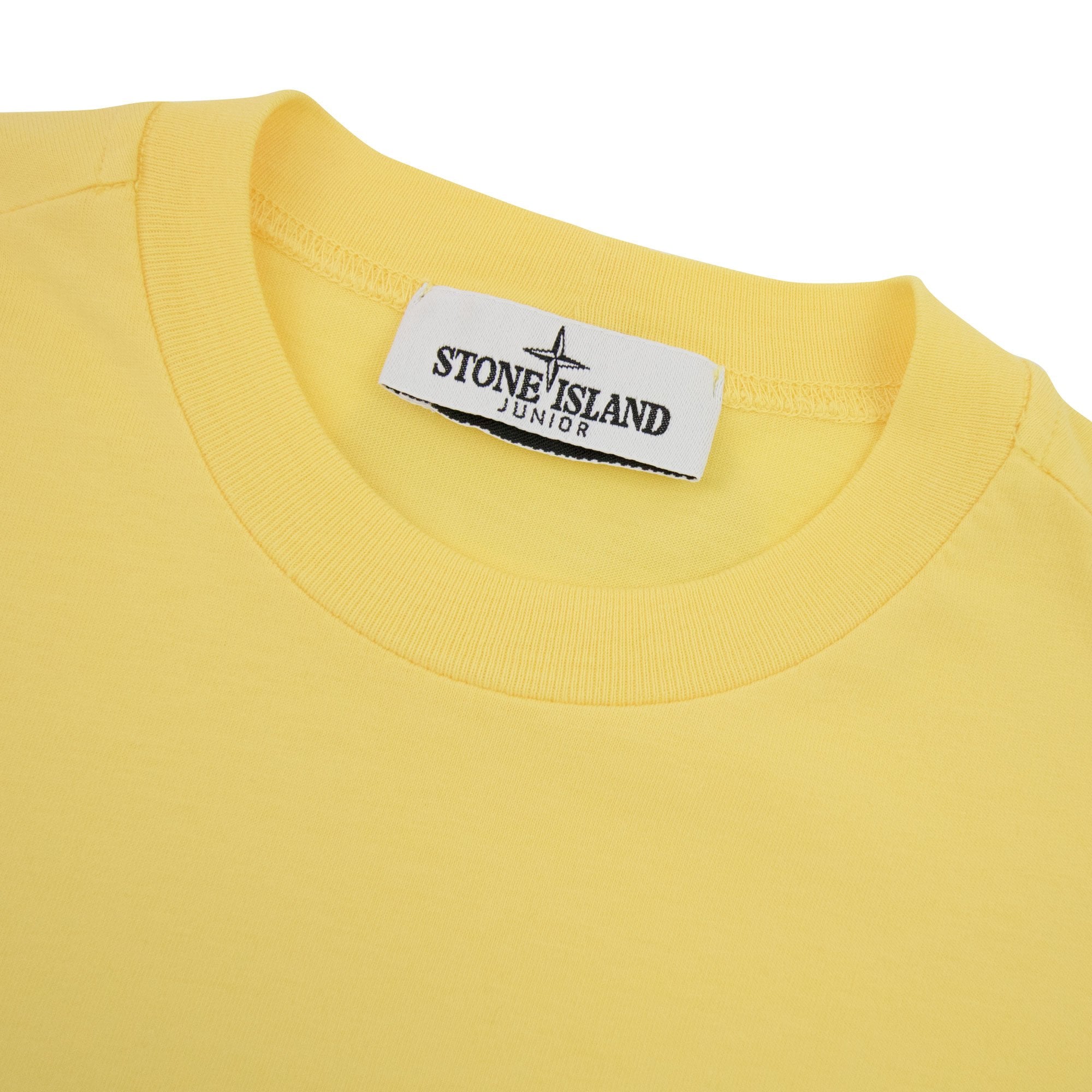 Stone Island Junior Chest Patch T/s Yellow V0030