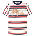 Palm Angels Pa Bear Stripe Classic Tee Red/white