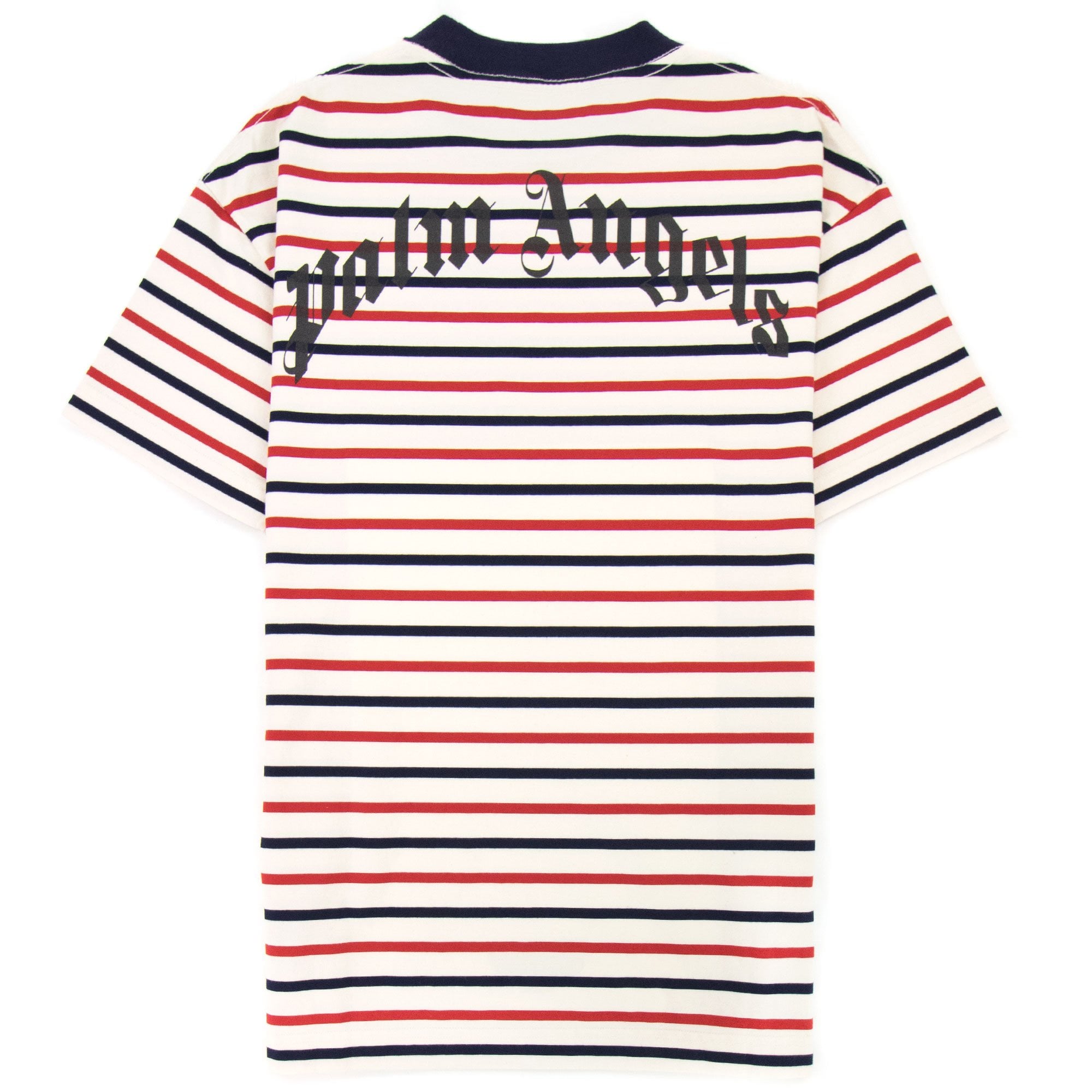 Palm Angels Pa Bear Stripe Classic Tee Red/white