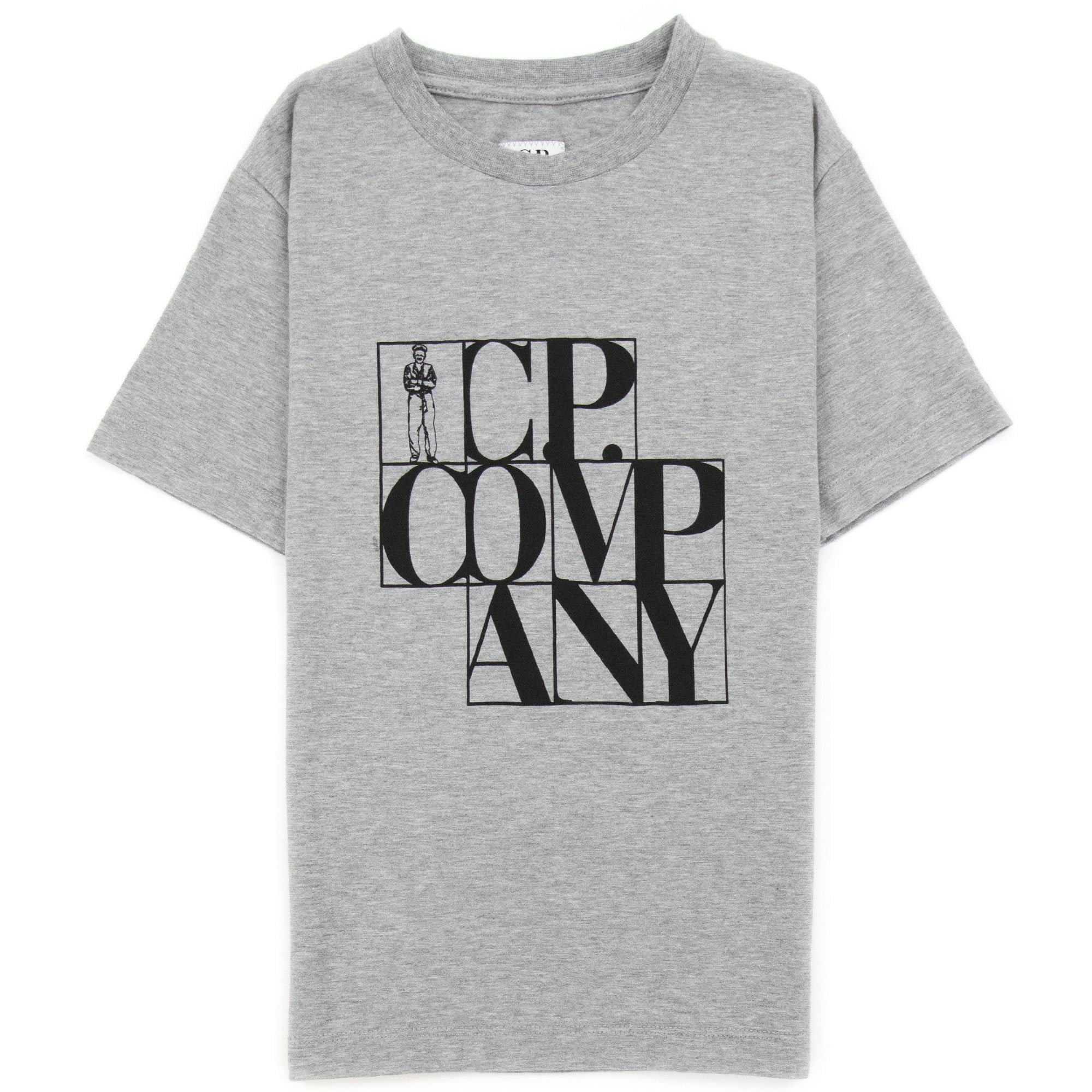 Cp Company Undersixteen Cp Block T-shirt Grey
