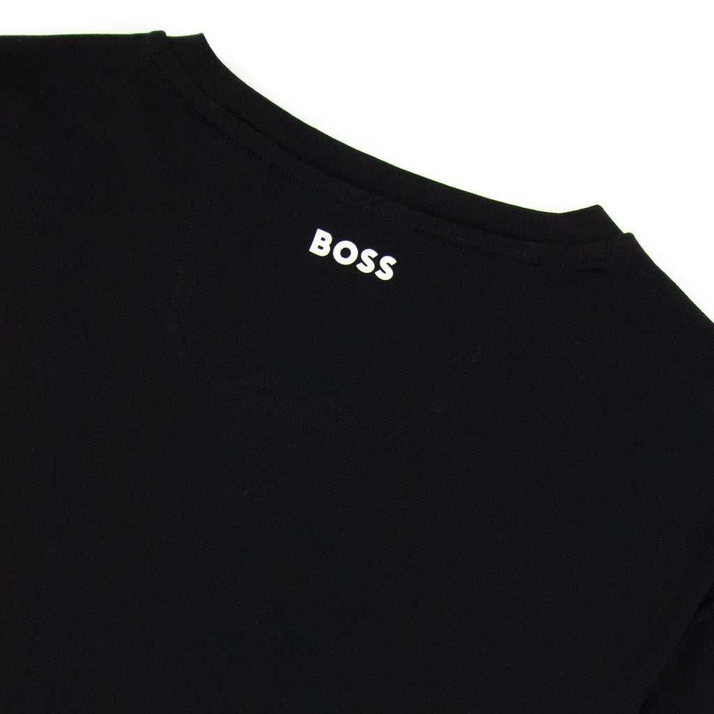 Hugo Boss Tee 1 Colour Block Logo T Shirt Black 001