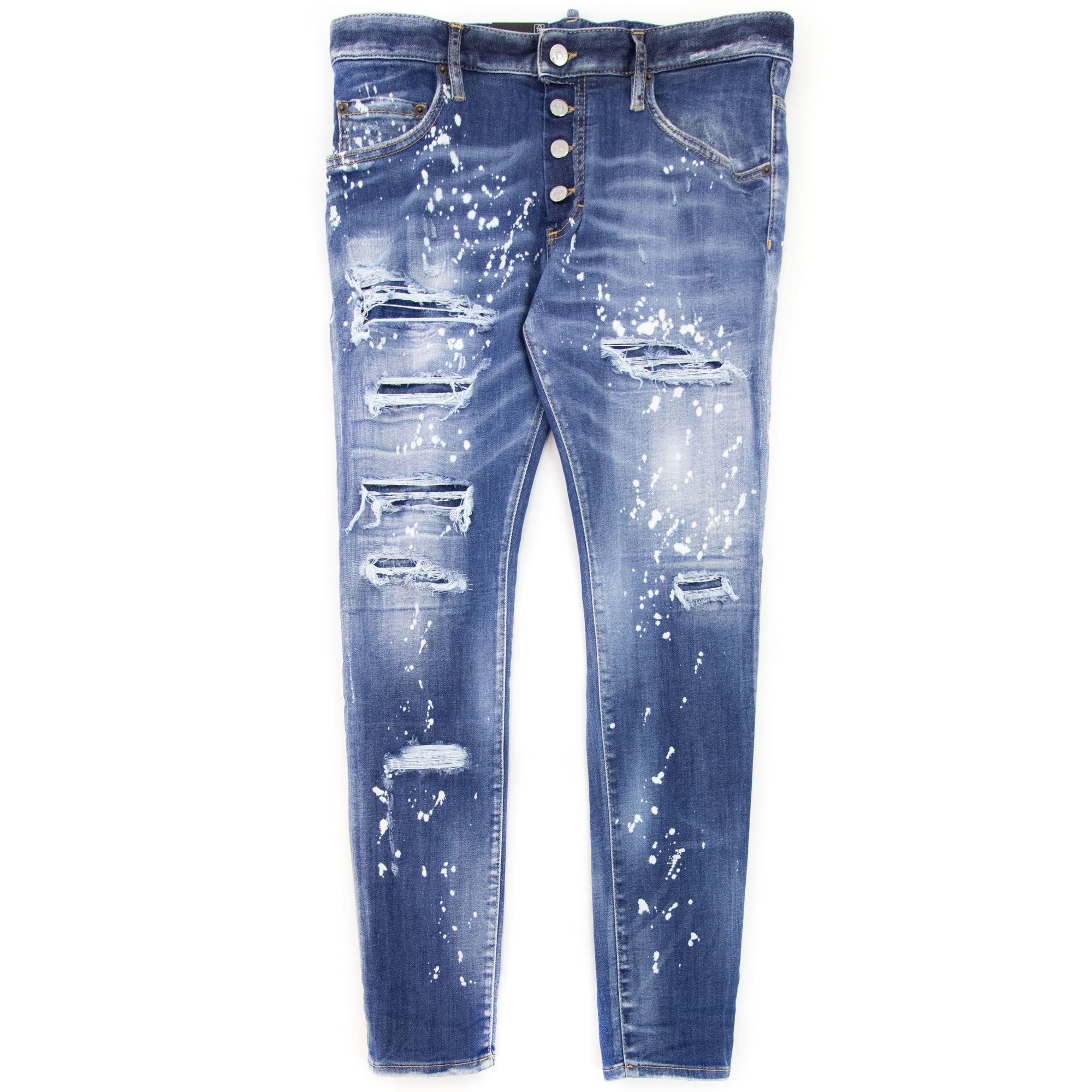 Dsquared2 Super Twinkey Ripped Jeans Navy Blue 470 | ONU – Onu