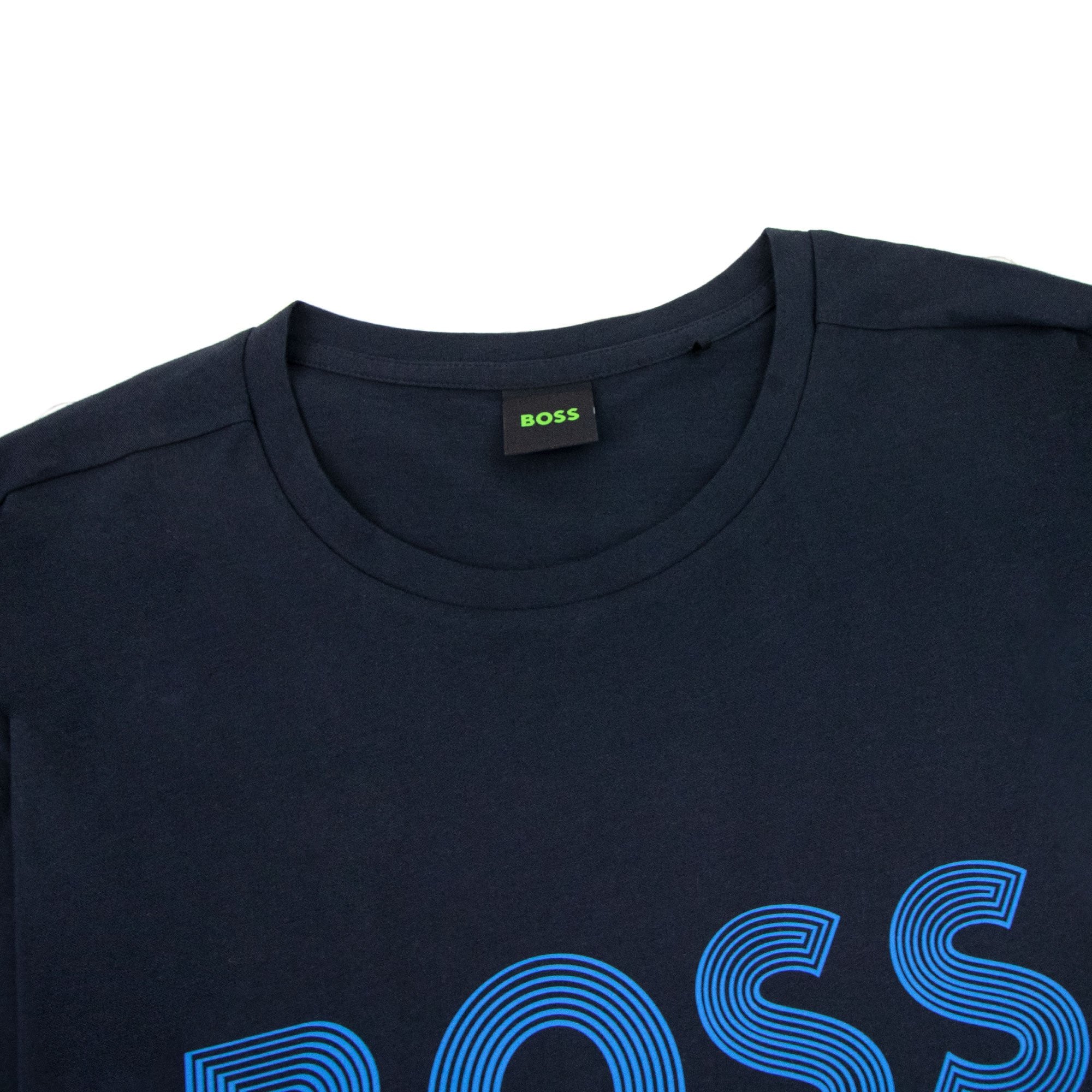 Hugo Boss Tee 6 Logo T Shirt Dark Blue 402 – Onu