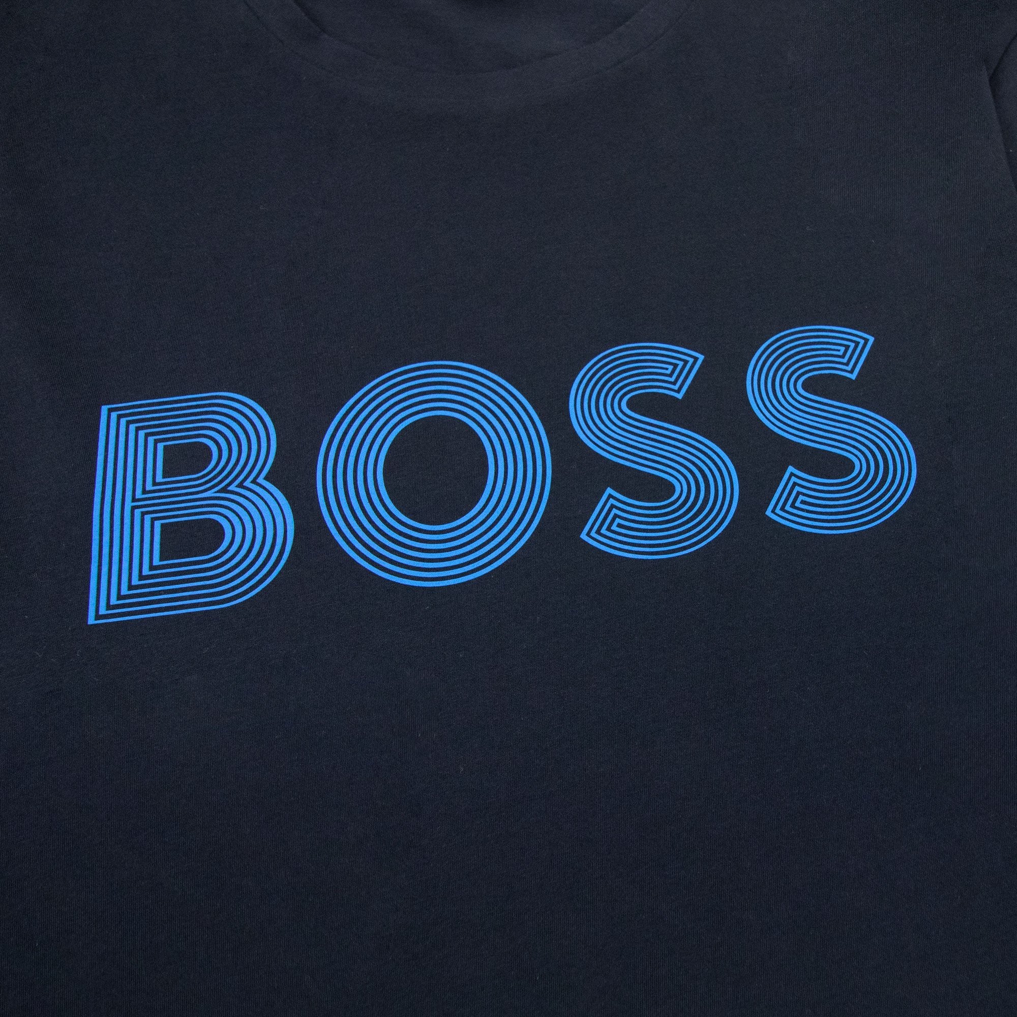 Hugo Boss Tee 6 Logo T Shirt Dark Blue 402