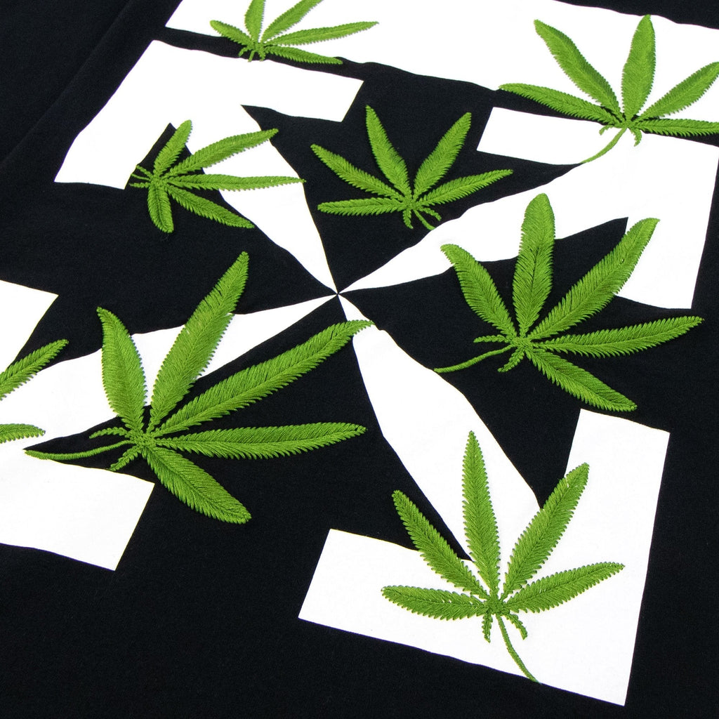 Off White Weed Arrows Over Skate S/s T Shirt Black/Green