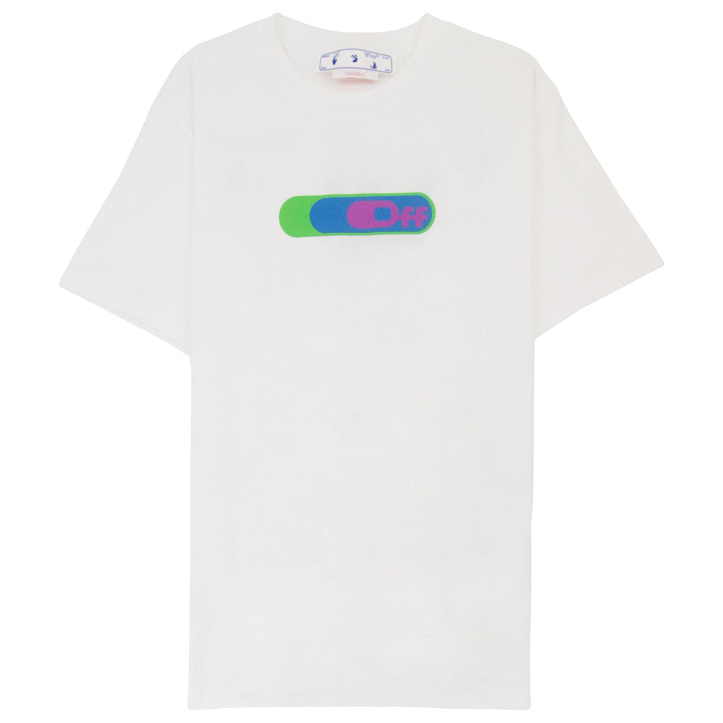 Off White High Weed Slim S/s T Shirt White/Green