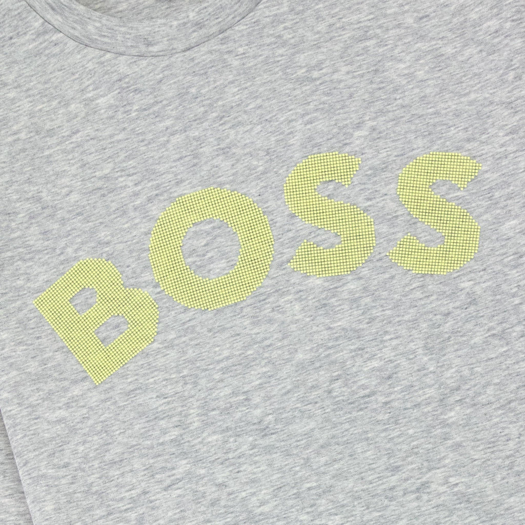 Hugo Boss Salbo Iconic Crew Neck Sweat Light Grey