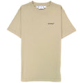 Off White Caravaggio Arrow Slim S/s T Shirt Dark Sand/black