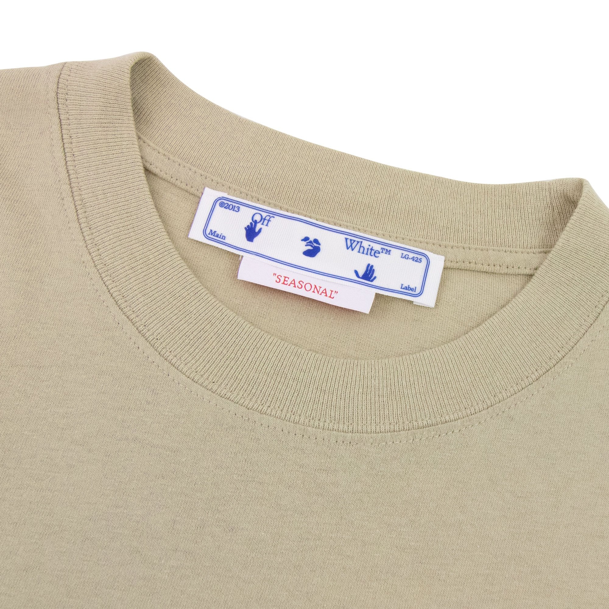 Off White Caravaggio Arrow Slim S/s T Shirt Dark Sand/black