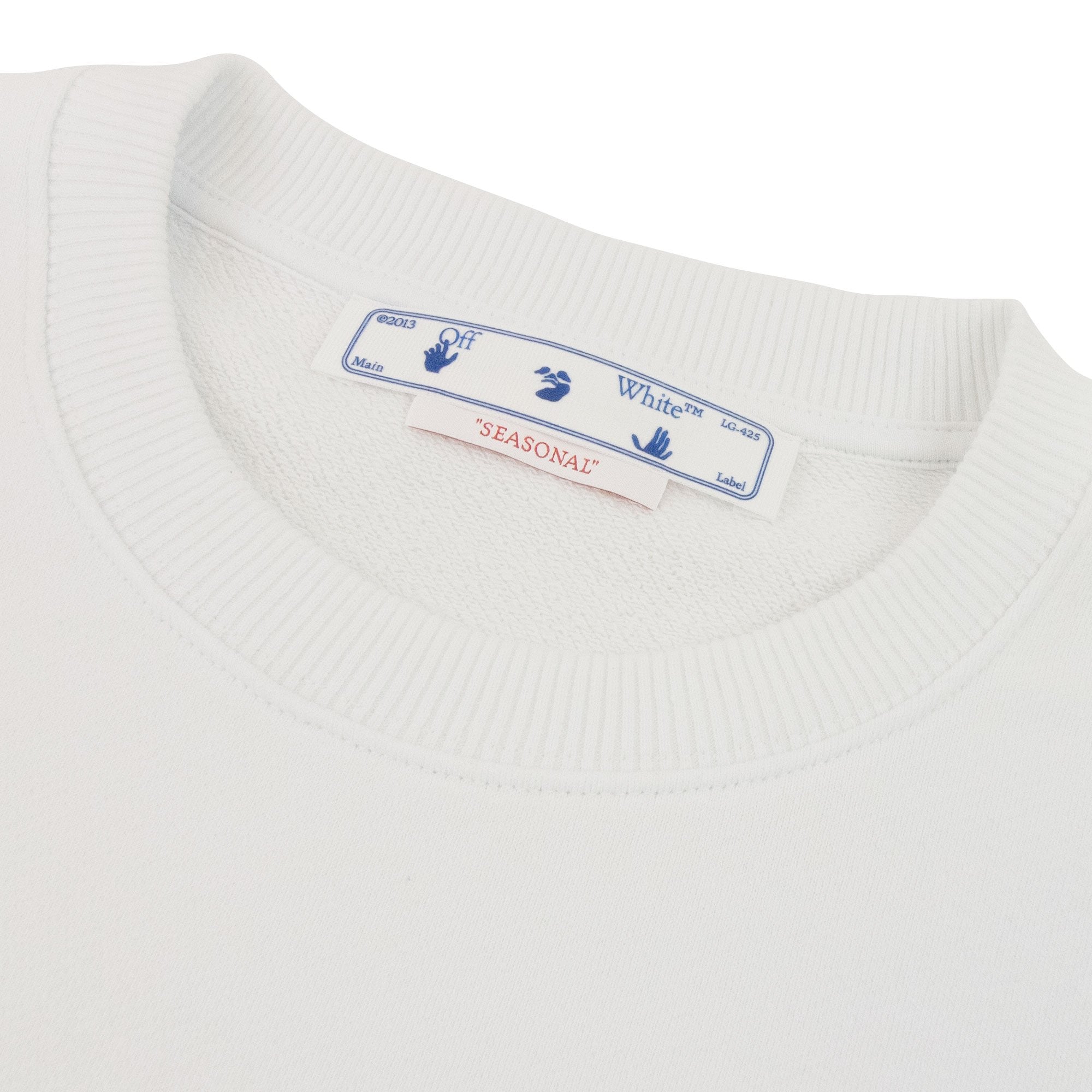Off White Women Blue Red Arrow Reg Fit Crewneck Sweatshirt White Multi