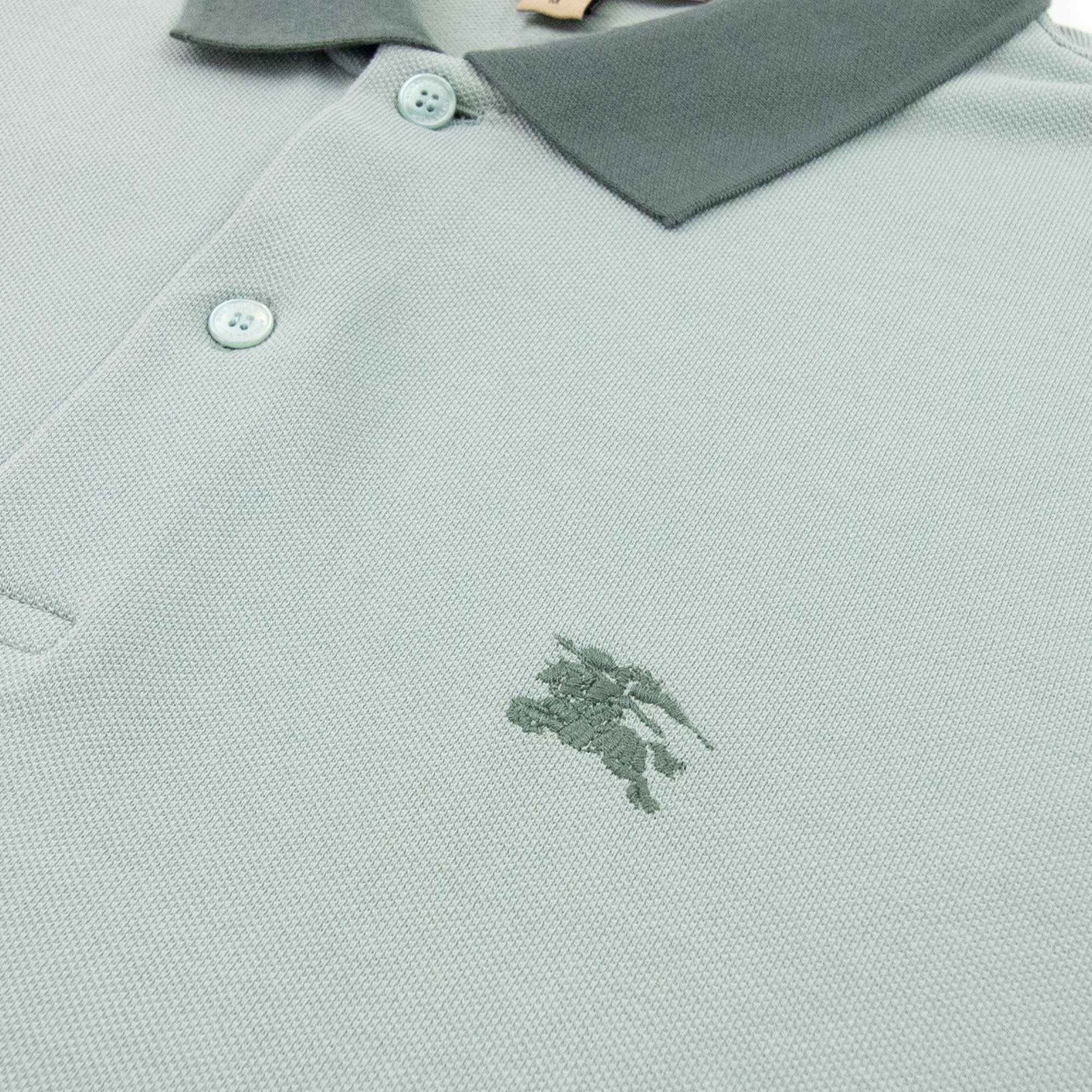 Burberry Lawford L/s Polo Eucalyptus Green
