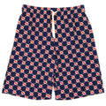 Gucci Gg On Crepe Silk Shorts Blue