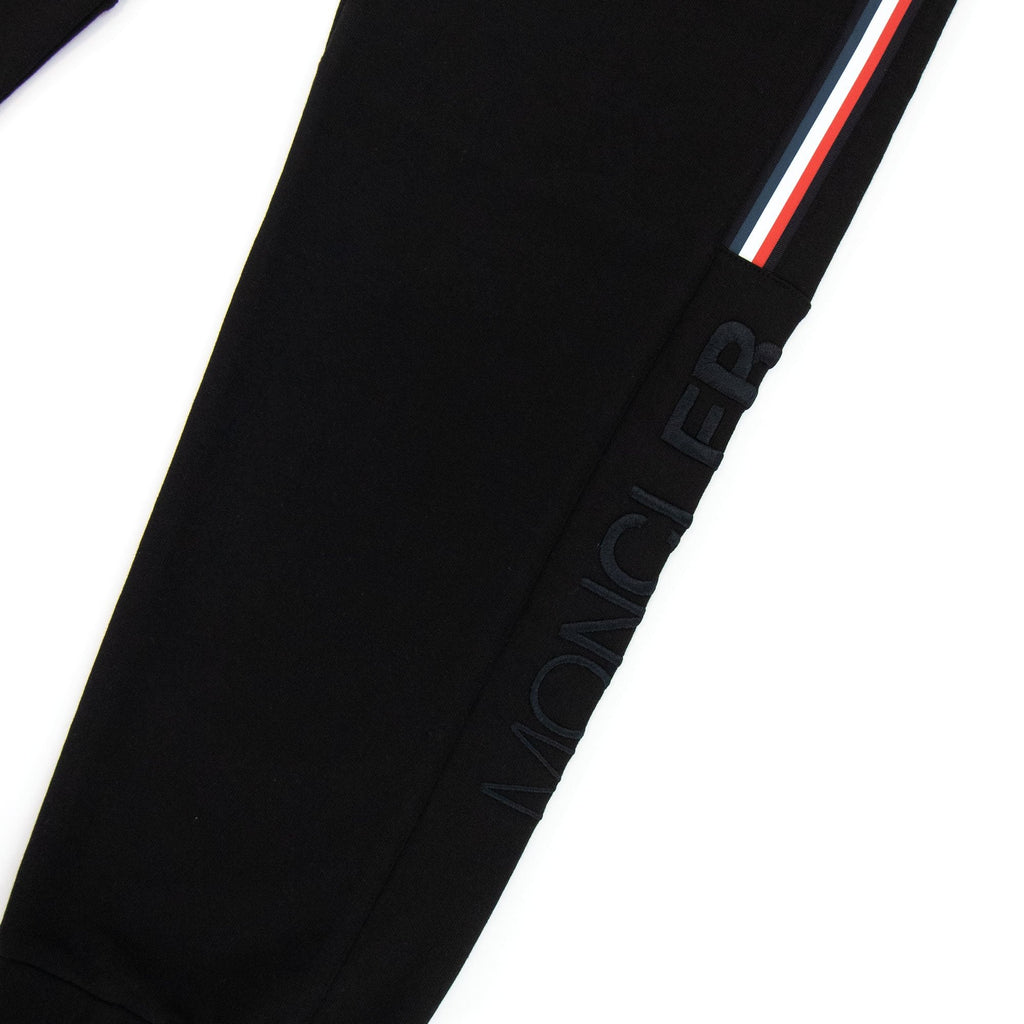Moncler Tricolour Accent Jogging Trousers Black