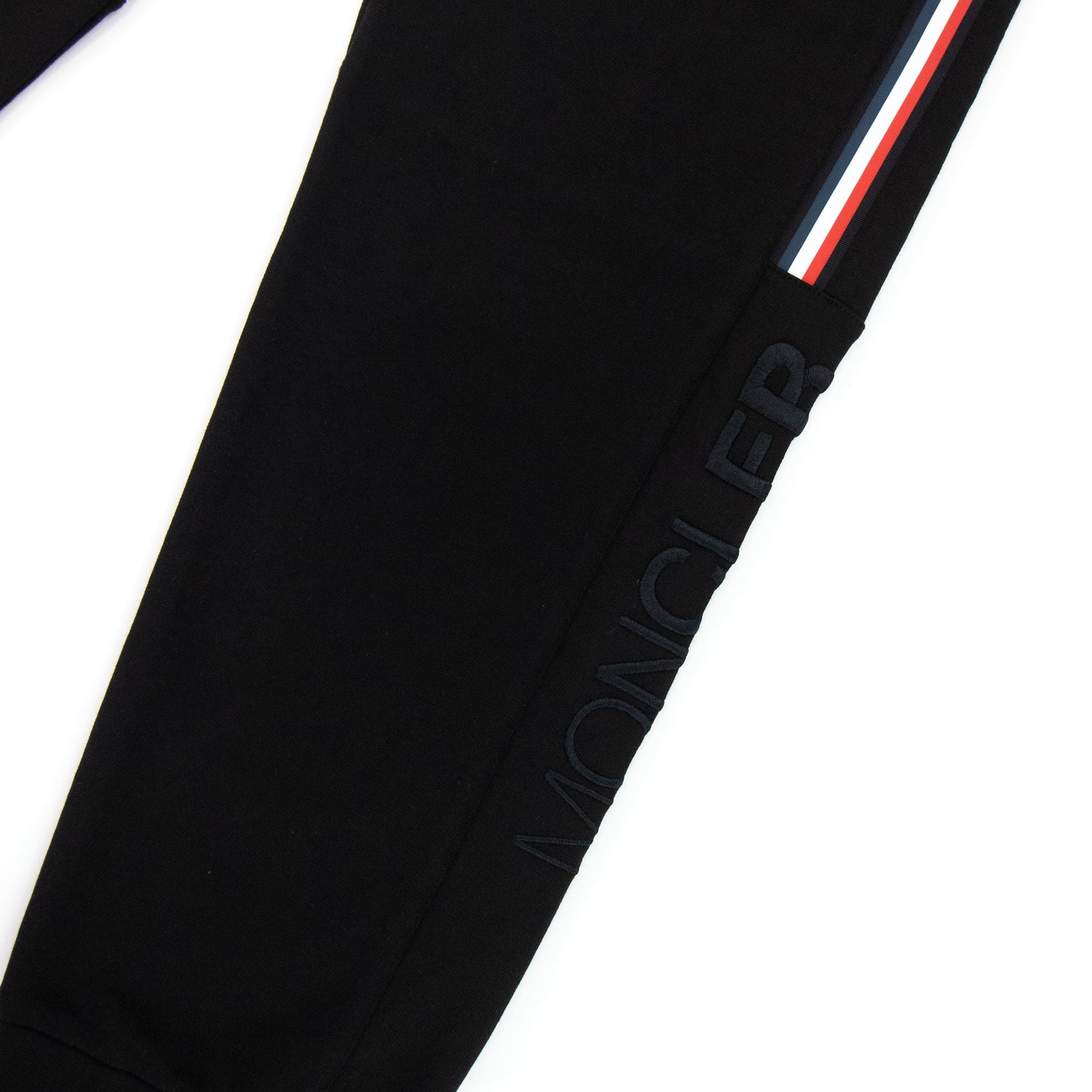 Moncler Tricolour Accent Jogging Trousers Black