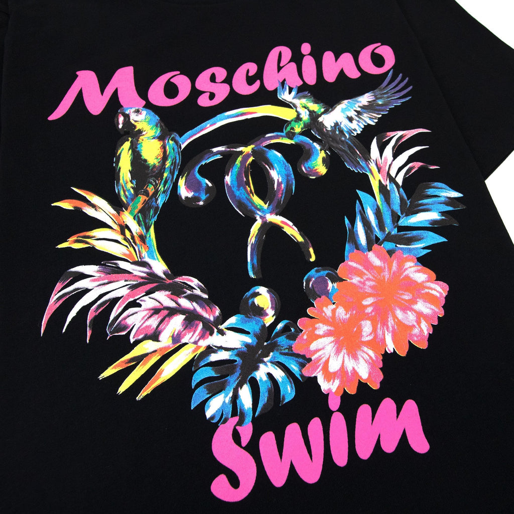 Moschino Swim Moschino Parrot Tee Black