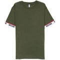 Moschino Underwear Tape Cuff Sleeve T Shirt Khaki 0430