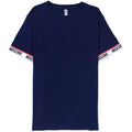 Moschino Underwear Tape Cuff Sleeve T Shirt Dark Blue