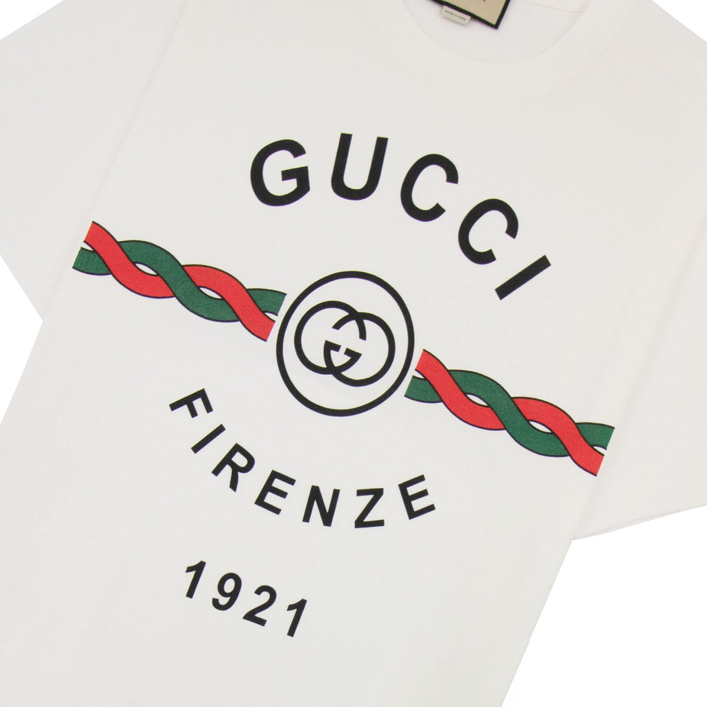Gucci Firenze 1921 Cotton Jersey White