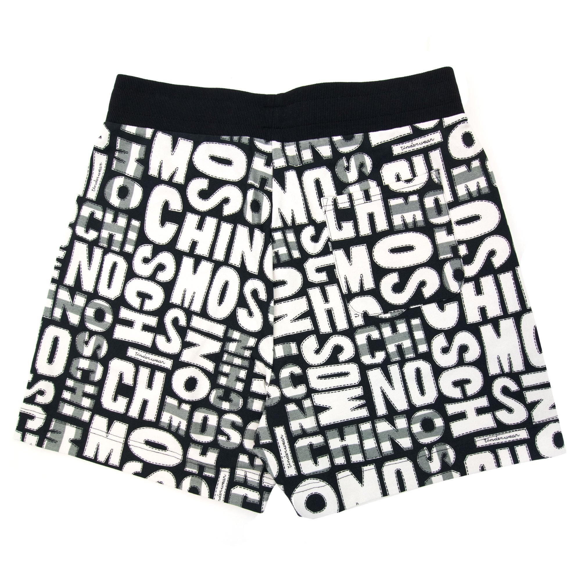 Moschino Underwear All Over Print Shorts White/black 1555