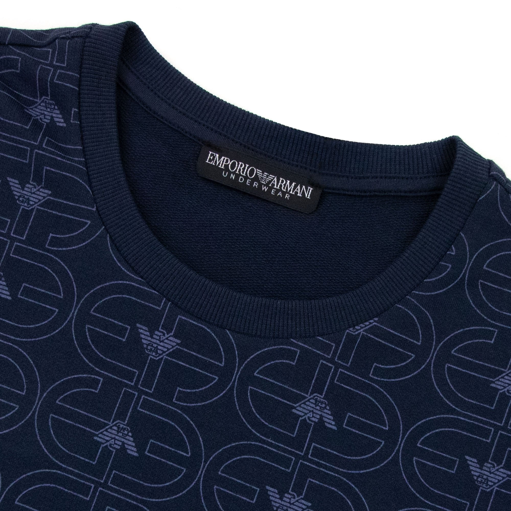 Emporio Armani Logo Loungewear T Shirt Navy