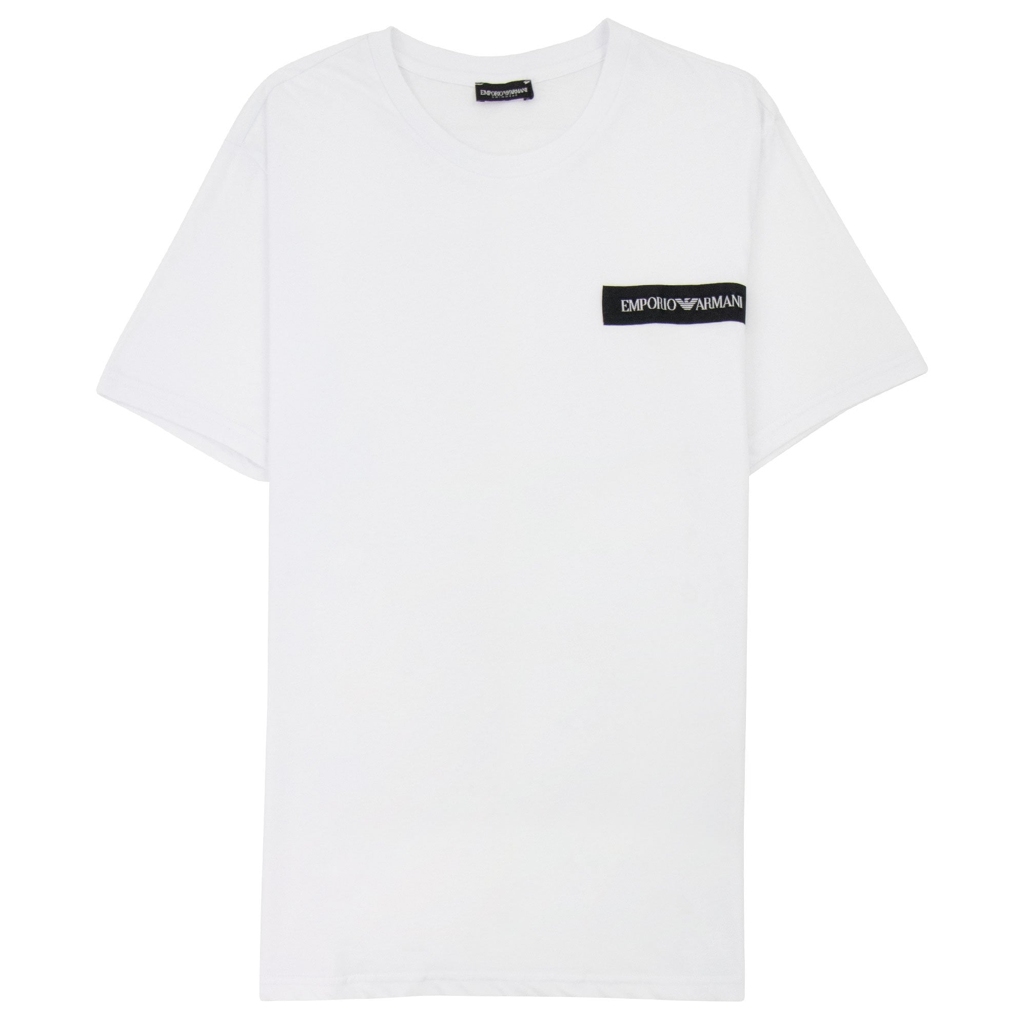Emporio Armani Crew Neck Logo T Shirt White