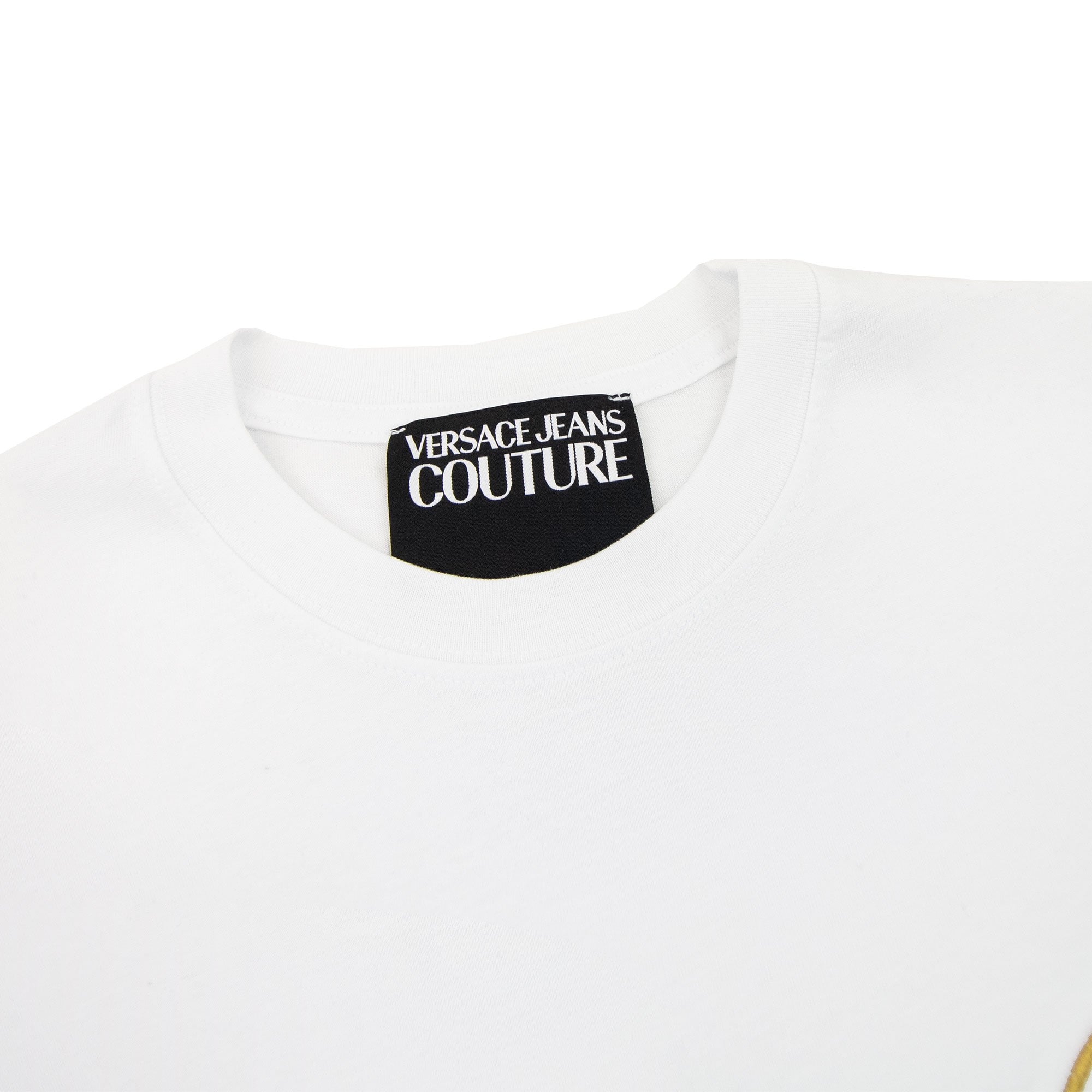Versace Jeans Couture V Emblem T Shirt White/gold