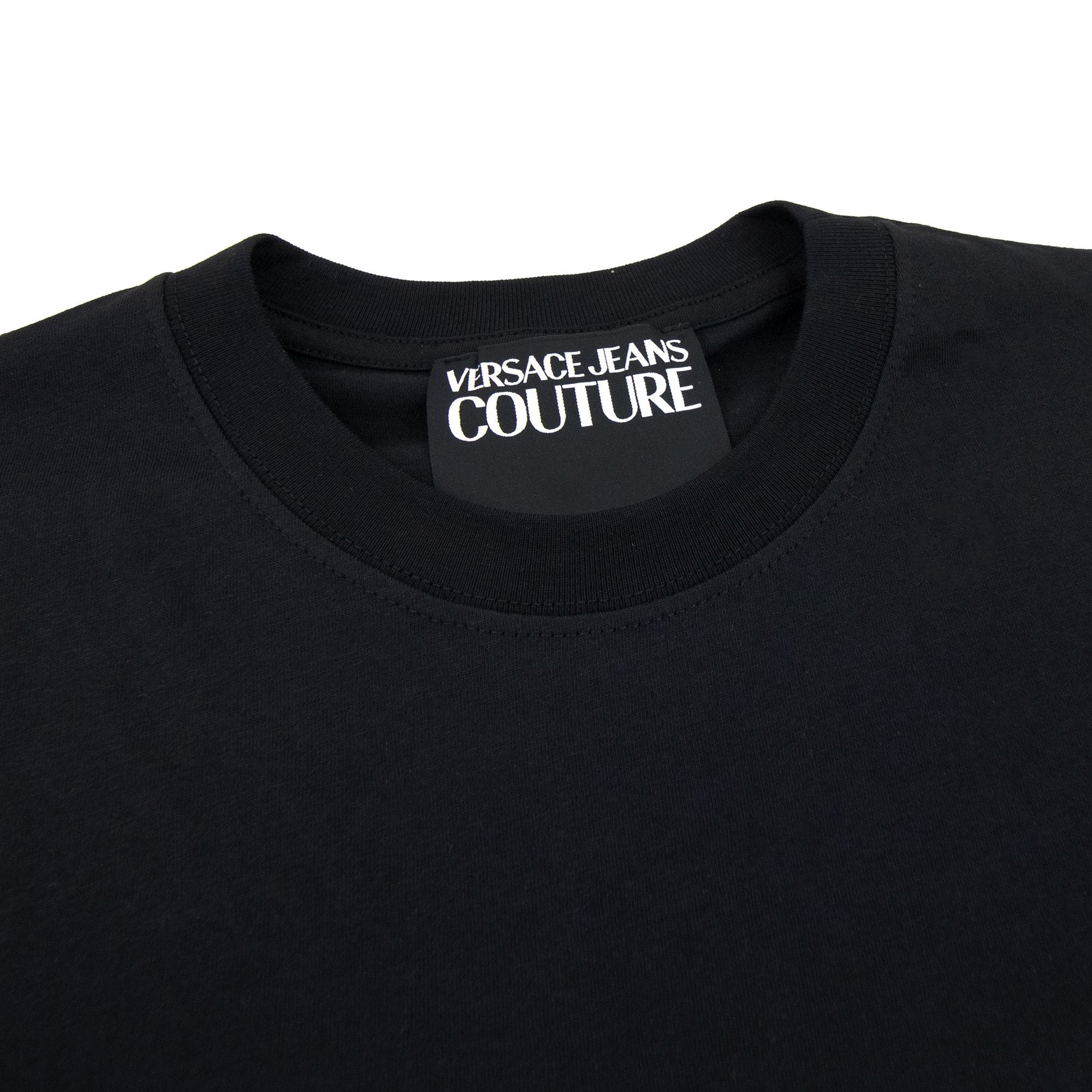 Versace Jeans Couture V Emblem T Shirt Black/gold