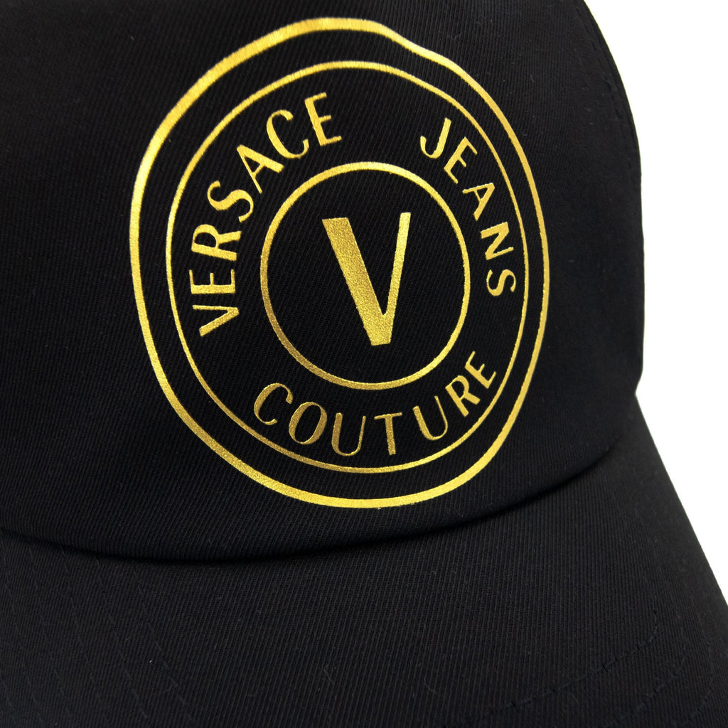 Versace Jeans Couture Logo Print Baseball Cap Black/gold
