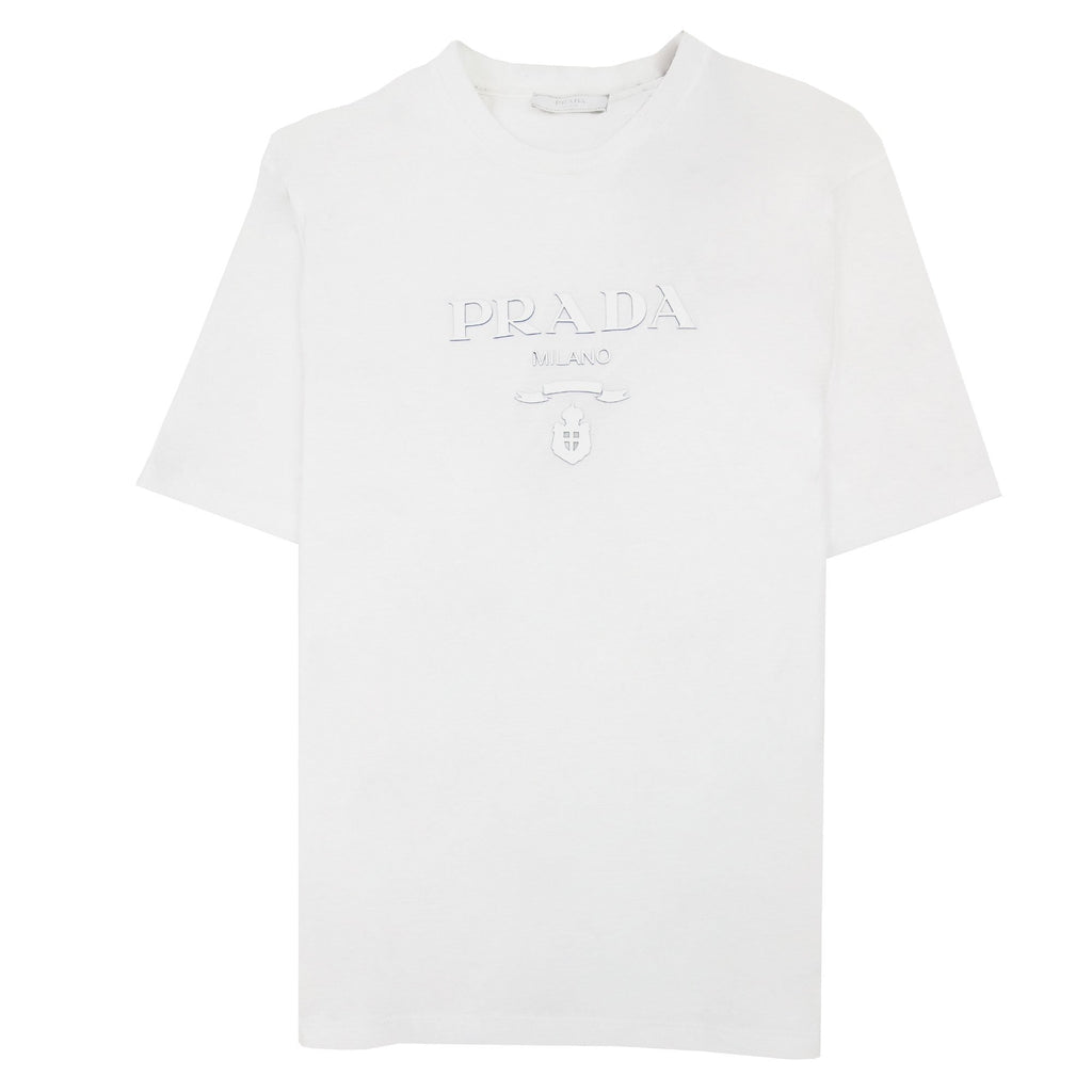 Prada Milano Silicone Logo T-shirt White