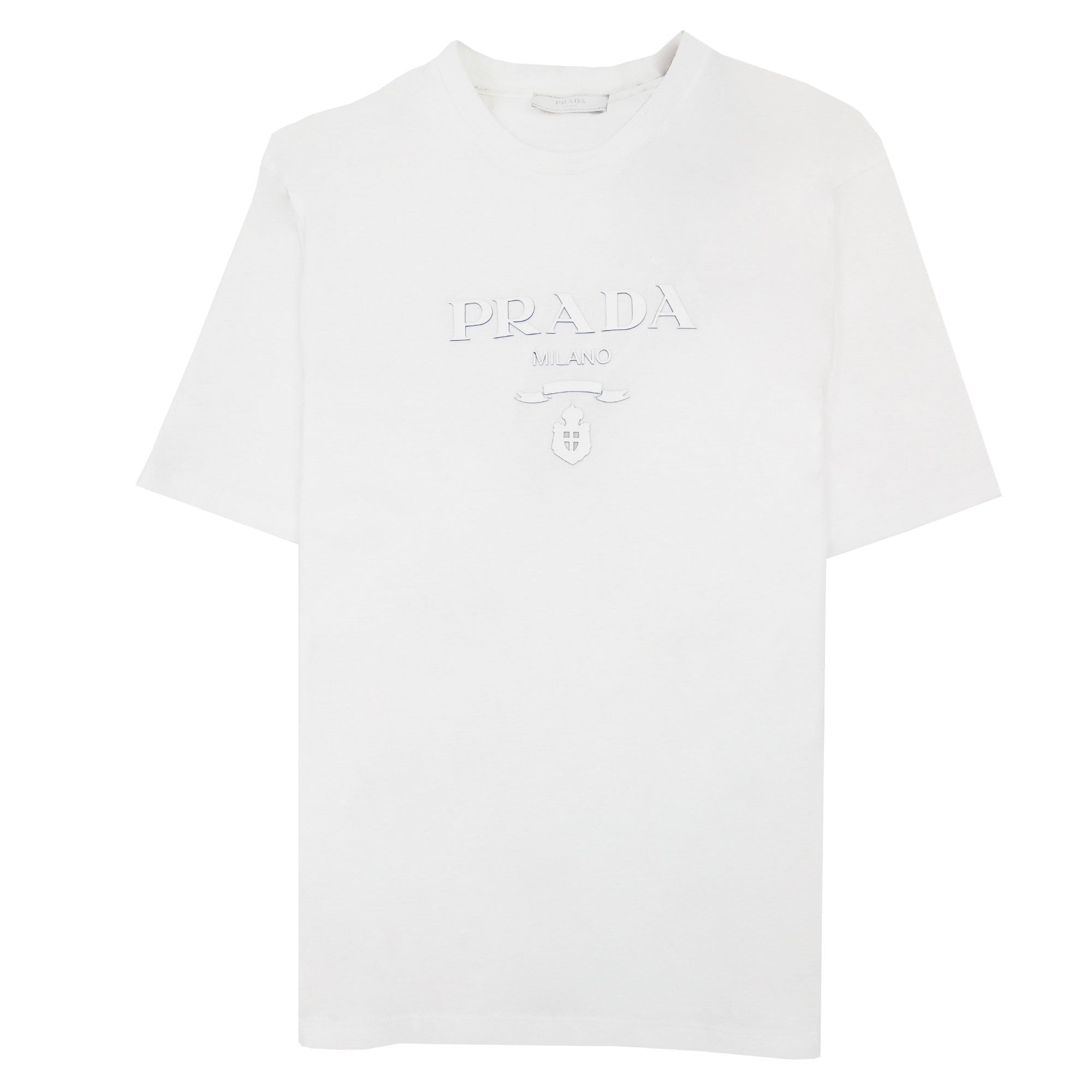 Prada Milano Silicone Logo T-shirt White