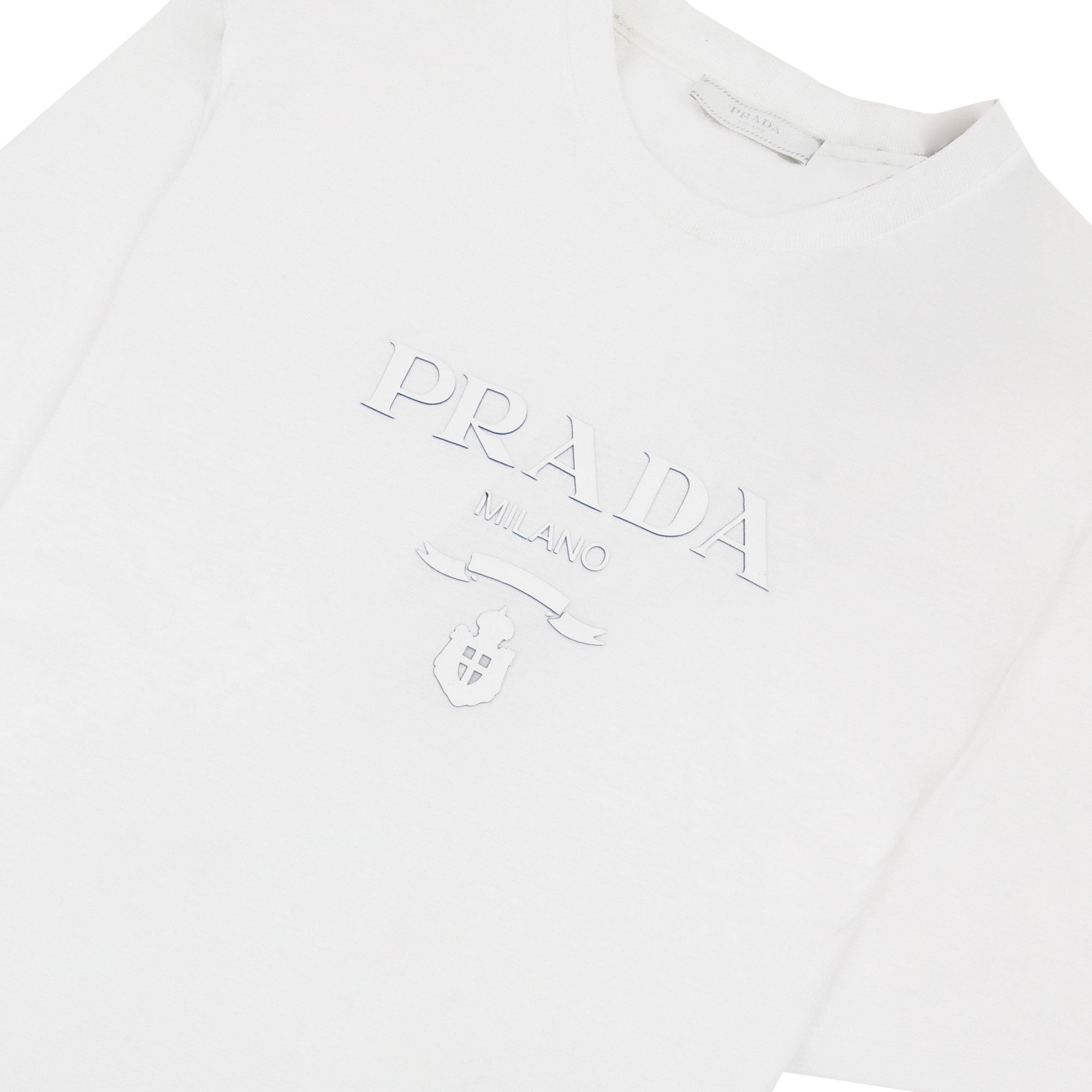 Prada Milano Silicone Logo T-shirt White