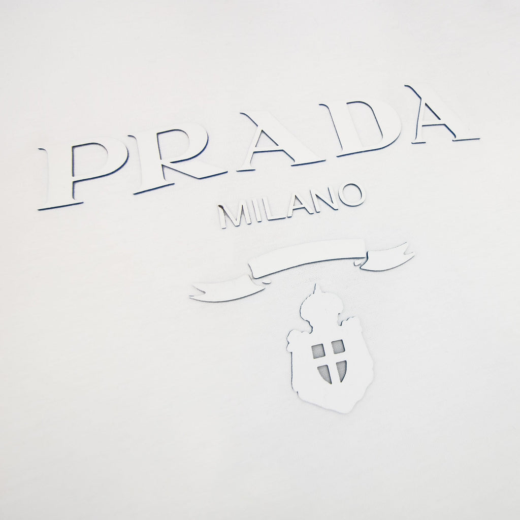 Prada Milano Silicone Logo T-shirt White
