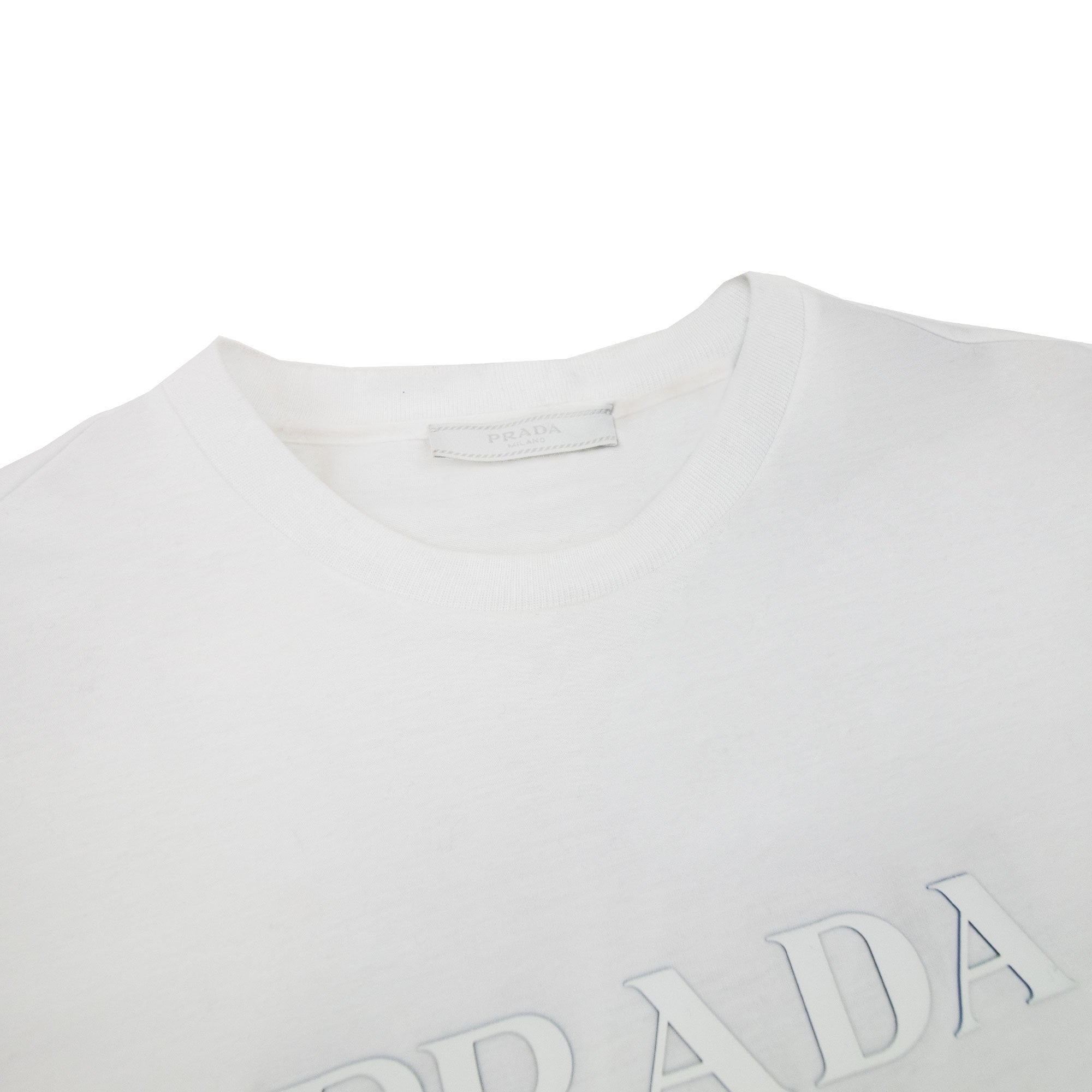 Prada Milano Silicone Logo T-shirt White