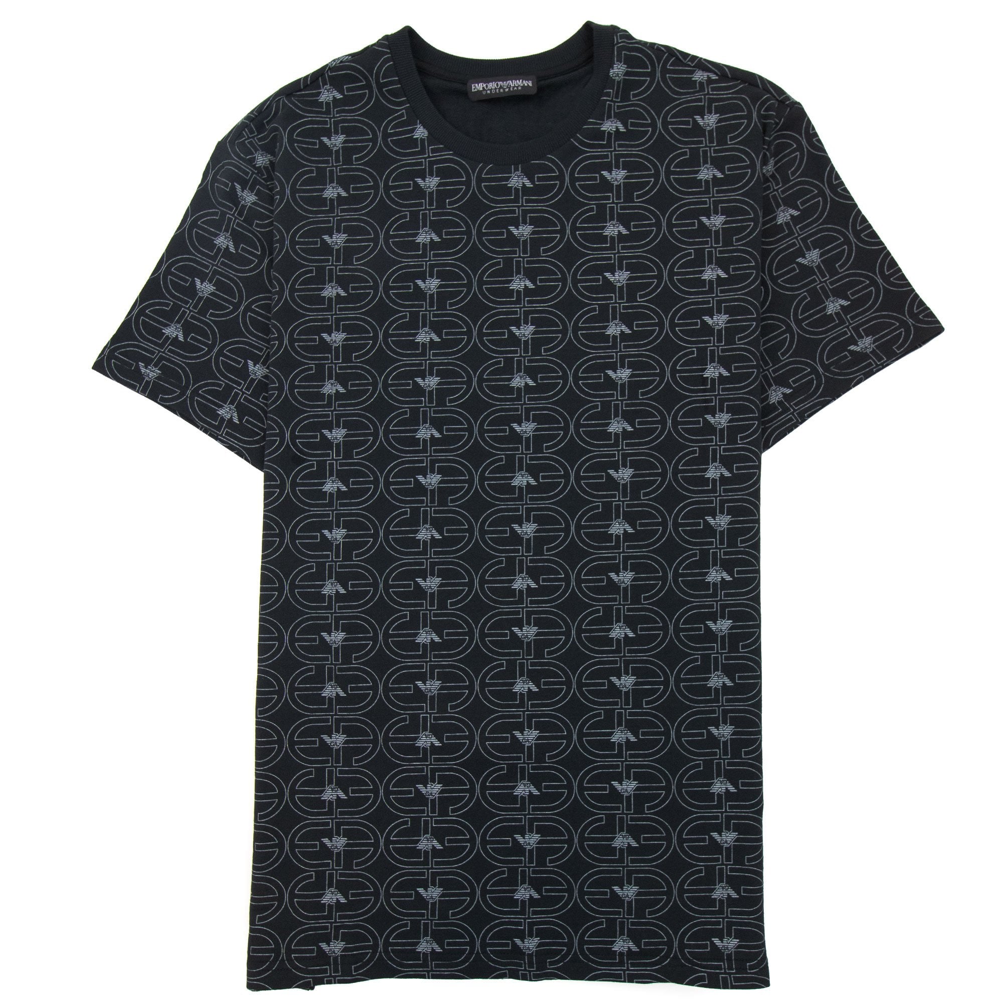 Emporio Armani Logo Loungewear T Shirt Black