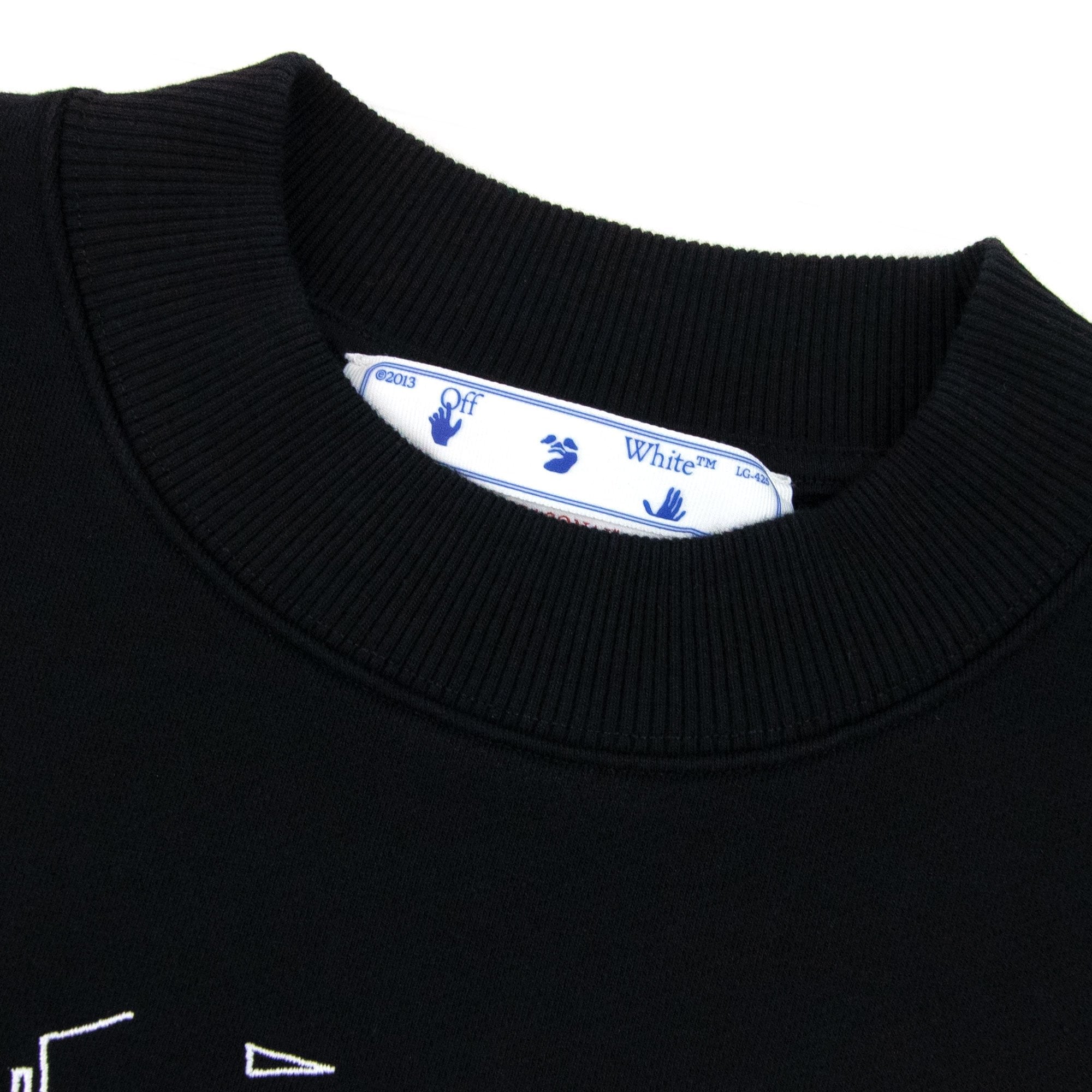 Off White Neon Arrow Skate Crewneck Sweatshirt Black/white
