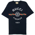 Gucci Firenze 1921 Cotton Jersey Dark Blue 4795 (Oversize Fit)