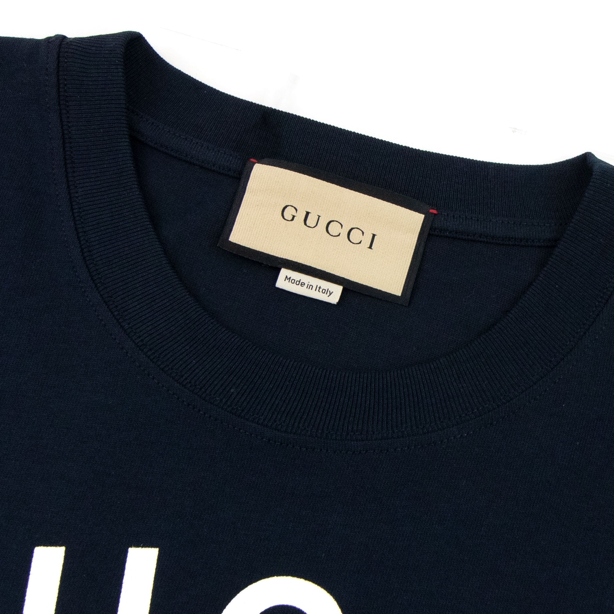 Gucci Firenze 1921 Cotton Jersey Dark Blue 4795 (Oversize Fit)