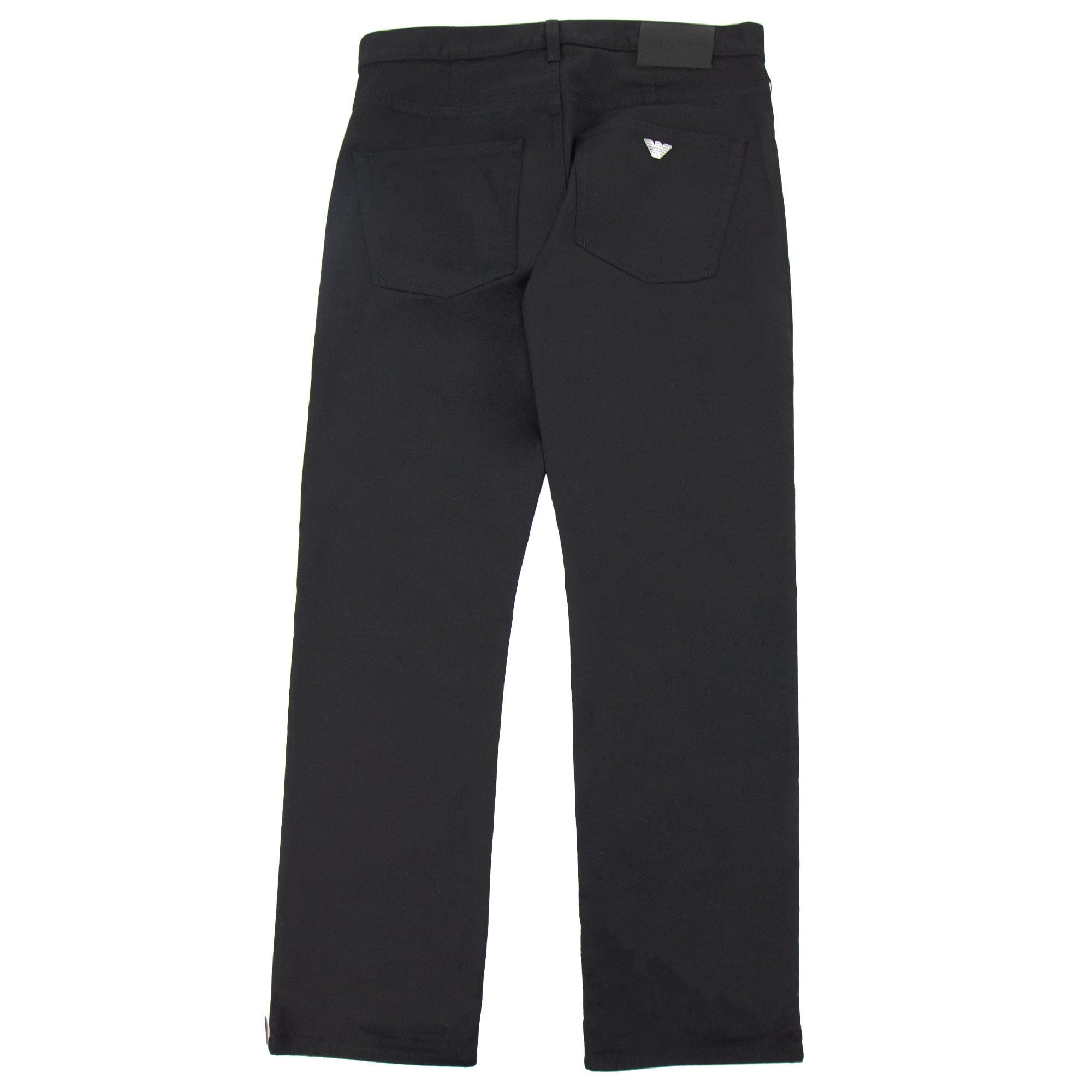 Emporio Armani J21 Regular Fit Stretch Gabardine Jeans Black 999