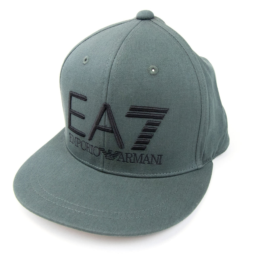 Ea7 Embroidered Logo Baseball Hat Forest Night