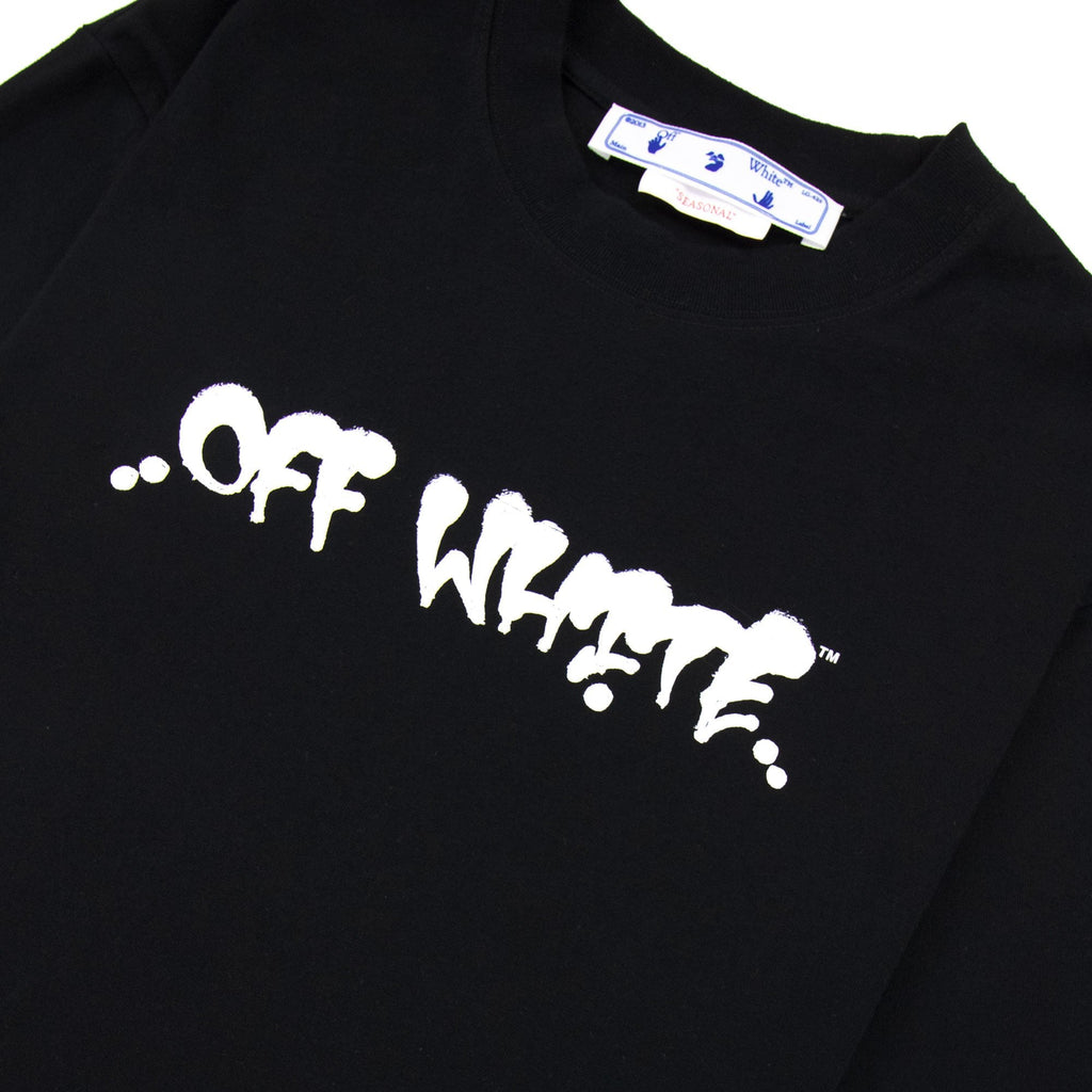 Off White Neen 0w Logo Skate S/s T Shirt Black/orange