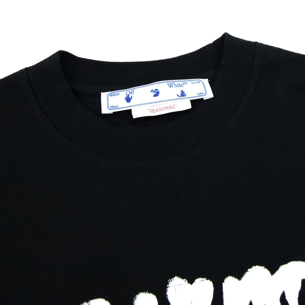 Off White Neen 0w Logo Skate S/s T Shirt Black/orange