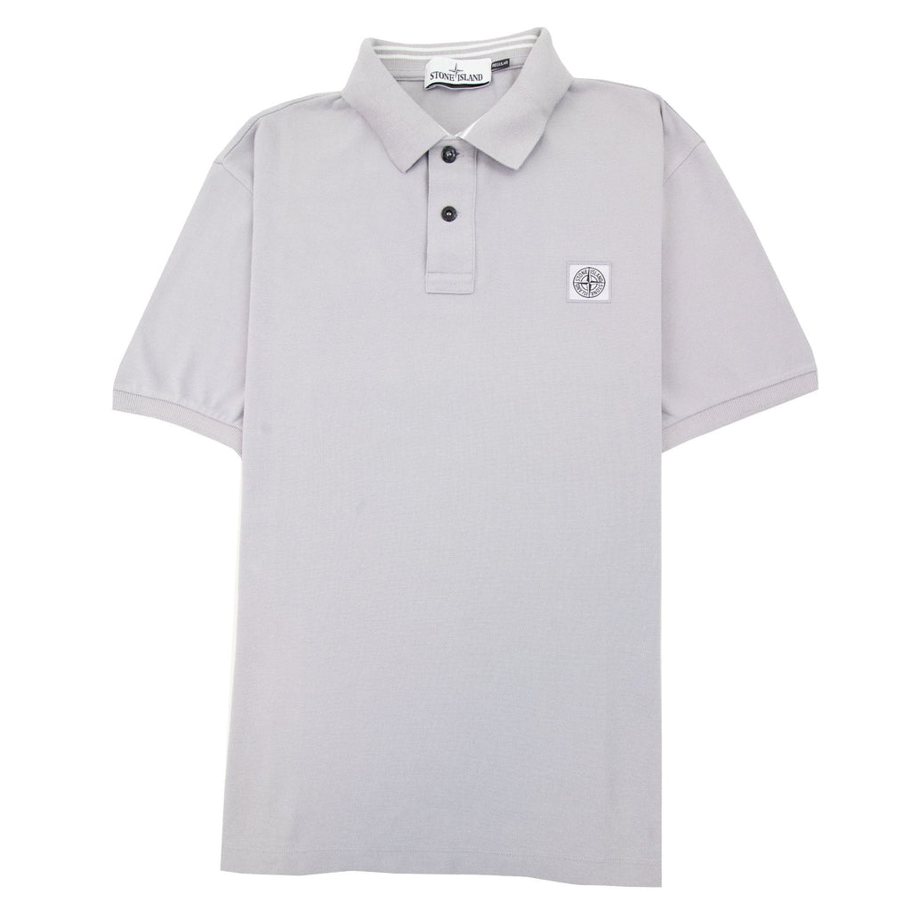 Stone Island Patch Logo Reg Fit Polo Lilac