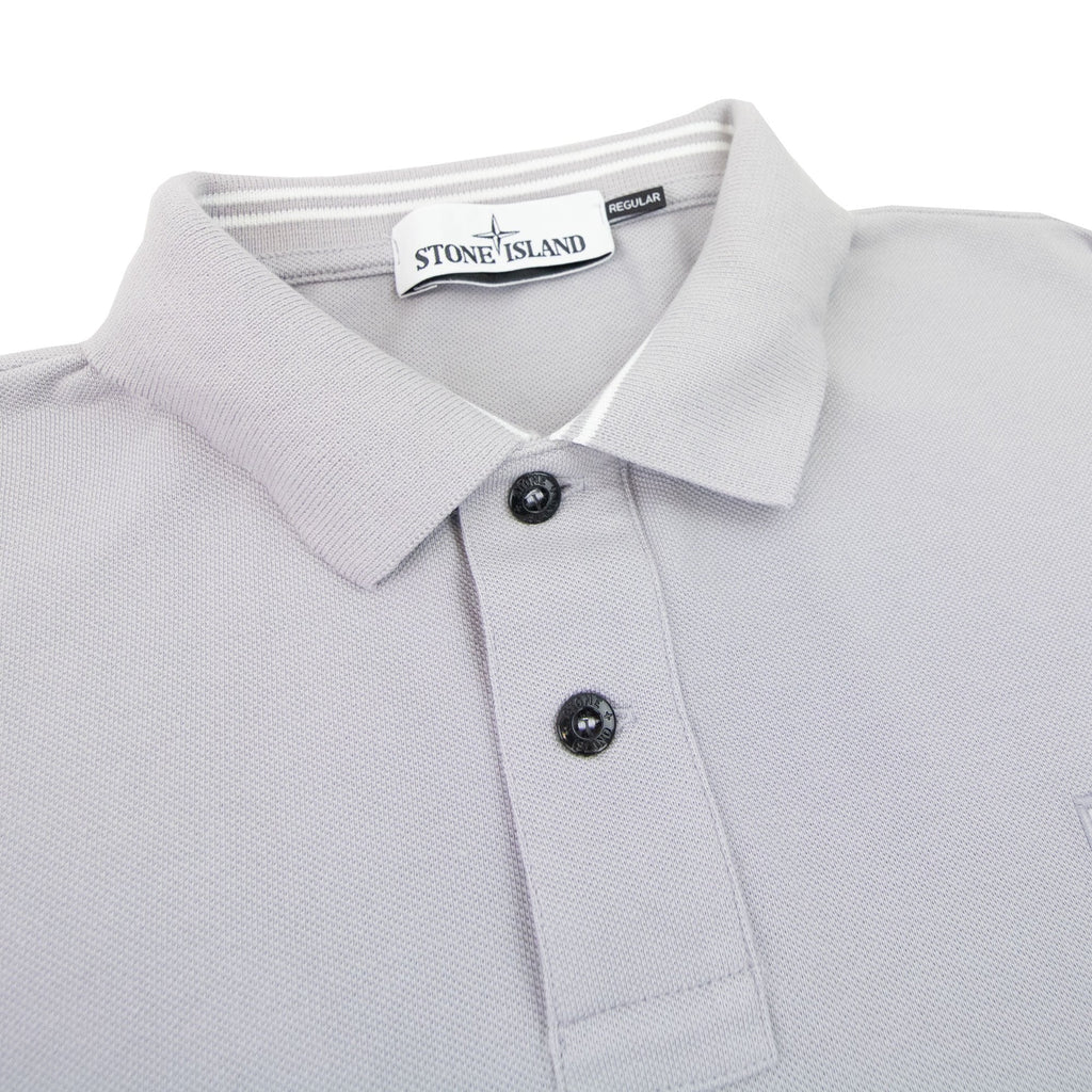Stone Island Patch Logo Reg Fit Polo Lilac