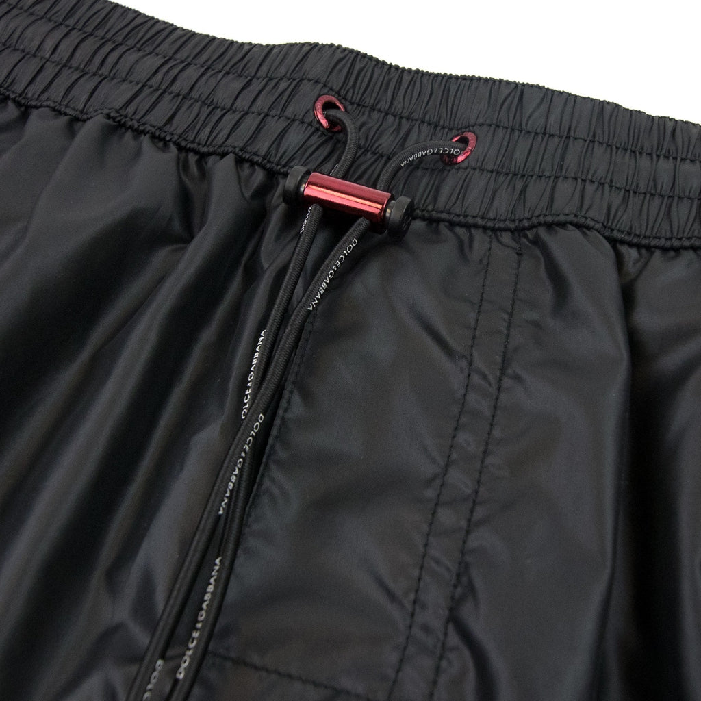 Dolce & Gabbana Side Band Logo Swim Shorts Black