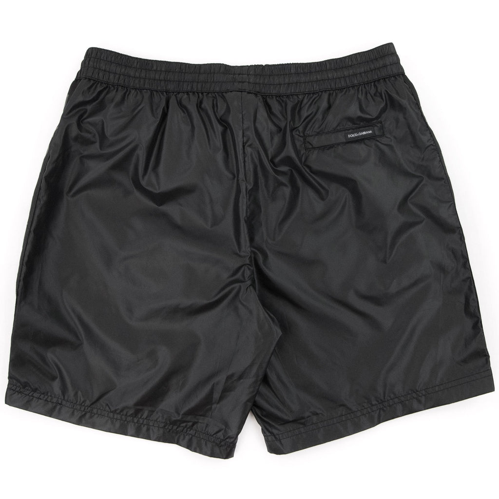 Dolce & Gabbana Side Band Logo Swim Shorts Black