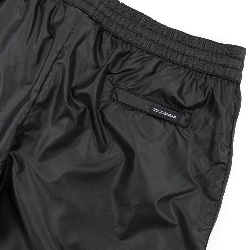 Dolce & Gabbana Side Band Logo Swim Shorts Black