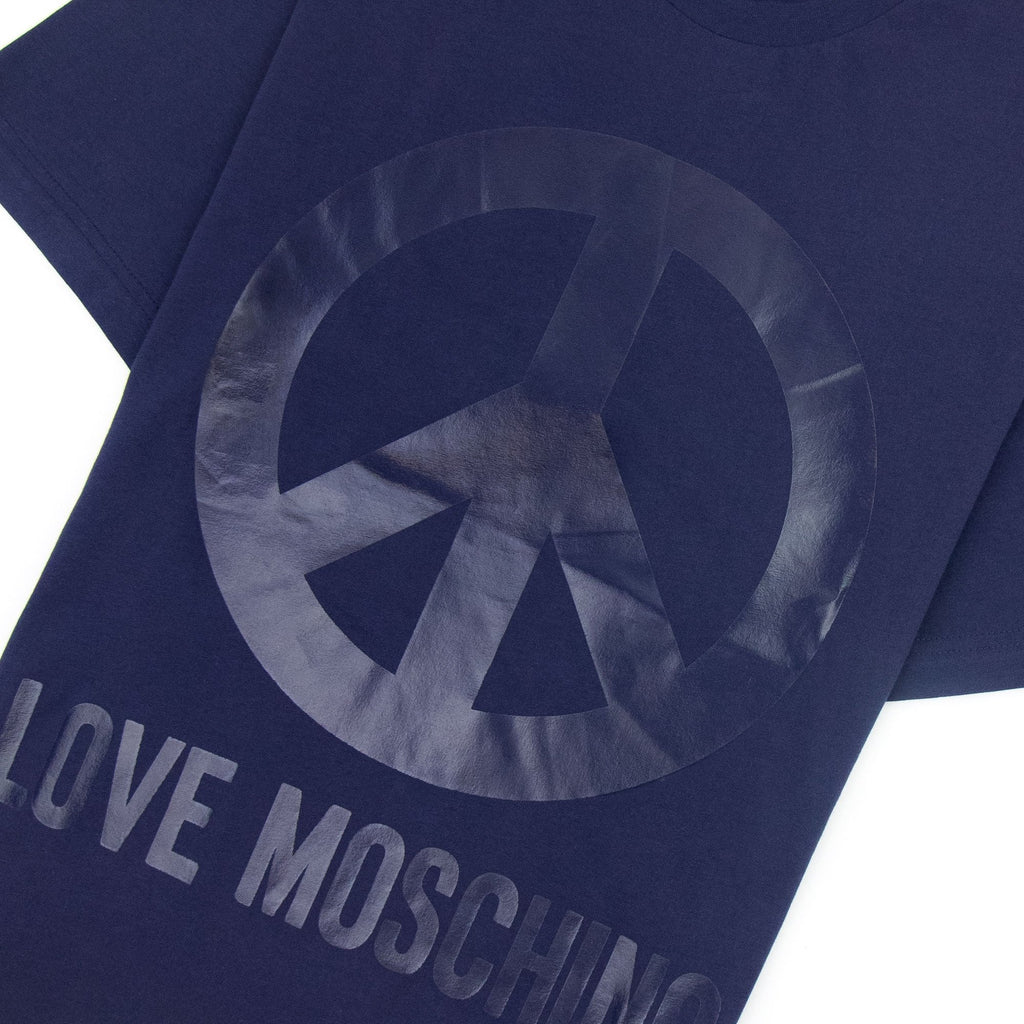 Love Moschino Peace T-shirt Navy/navy